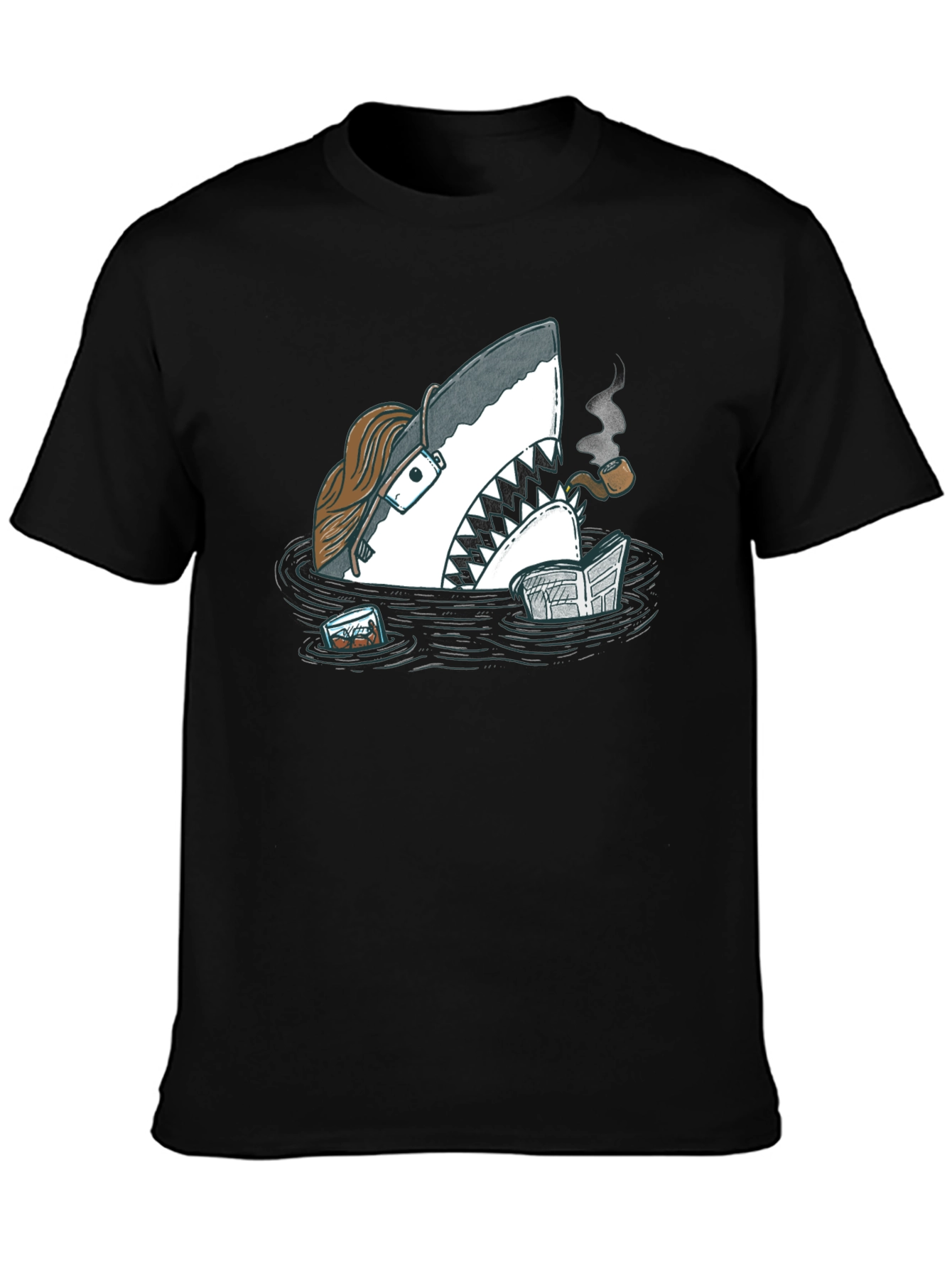 Intellectual Shark T-Shirt - Unique Graphic Tee