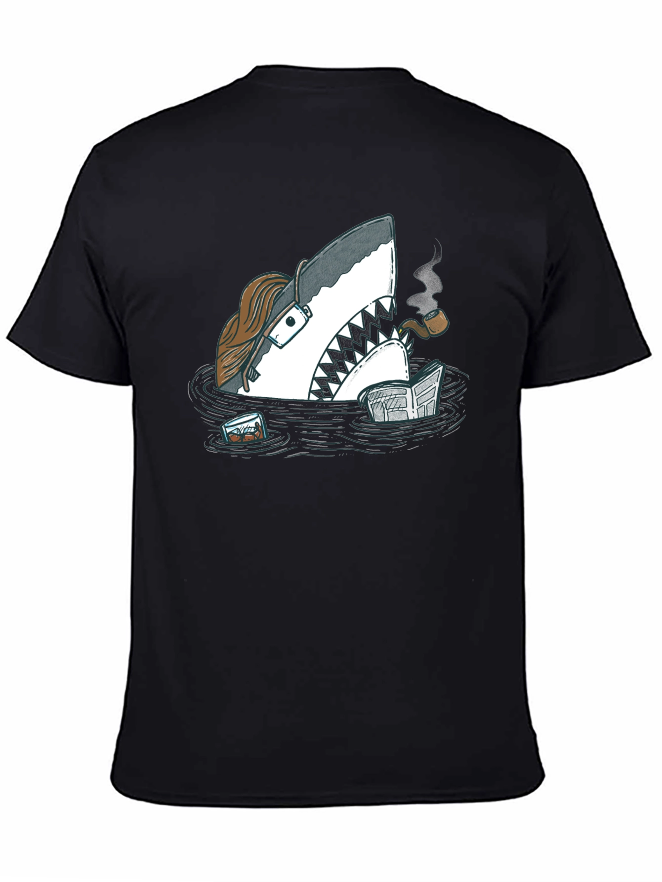 Intellectual Shark T-Shirt - Unique Graphic Tee