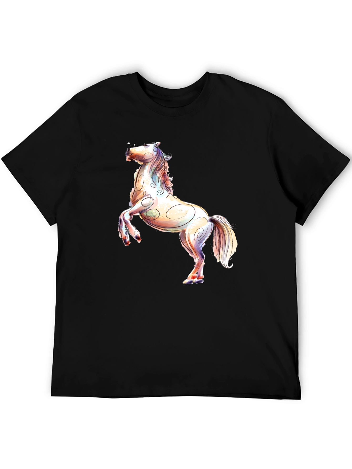 Horse Graphic Black T-Shirt