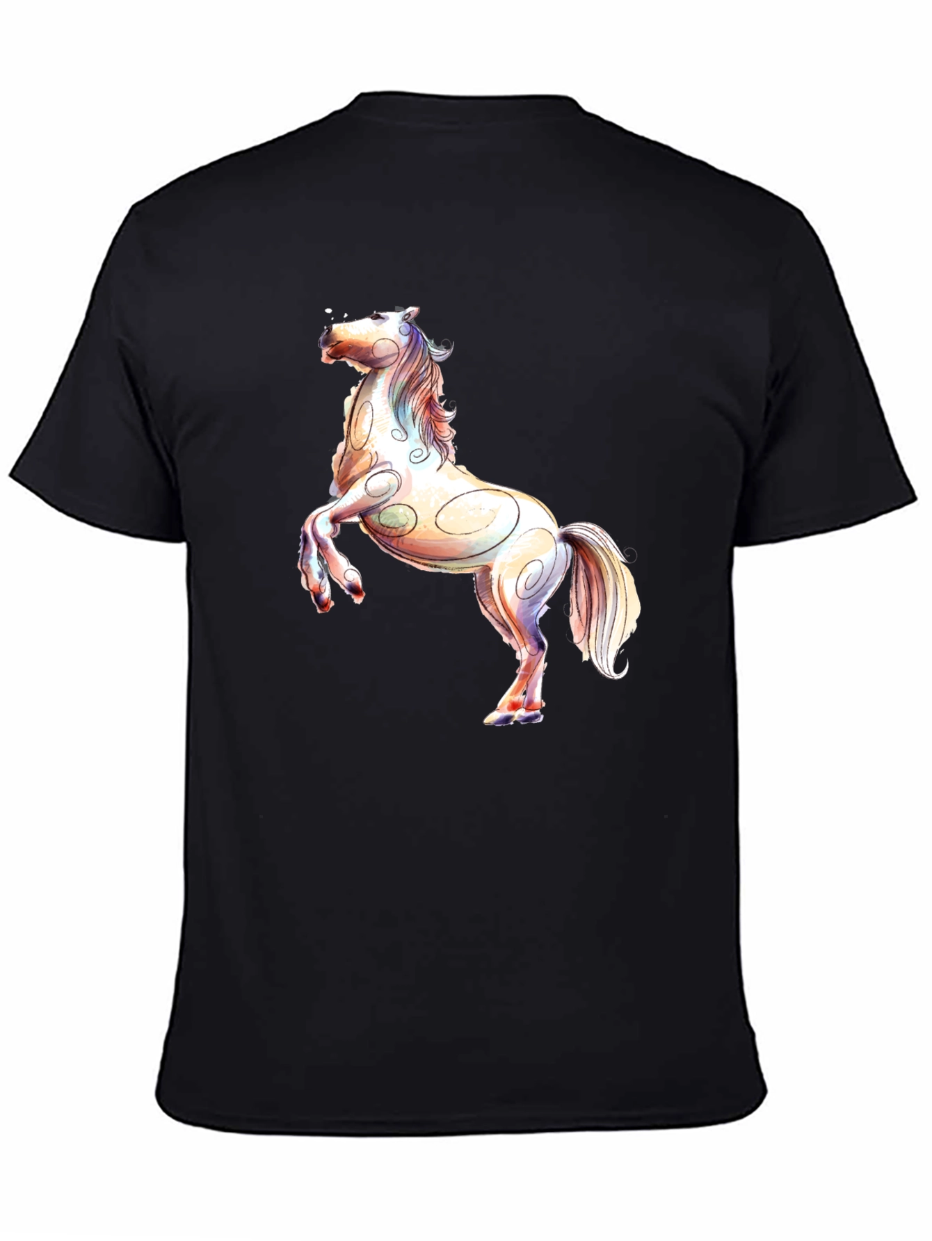 Horse Graphic Black T-Shirt
