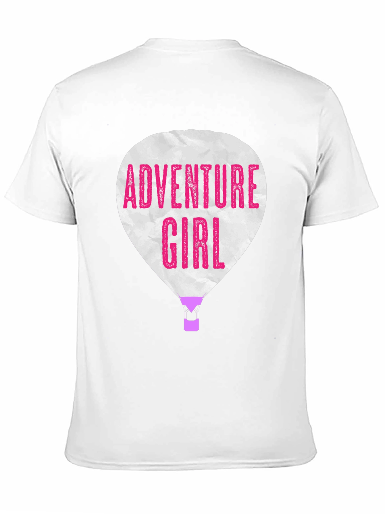Adventure Girl Graphic Tee - Hot Air Balloon Design