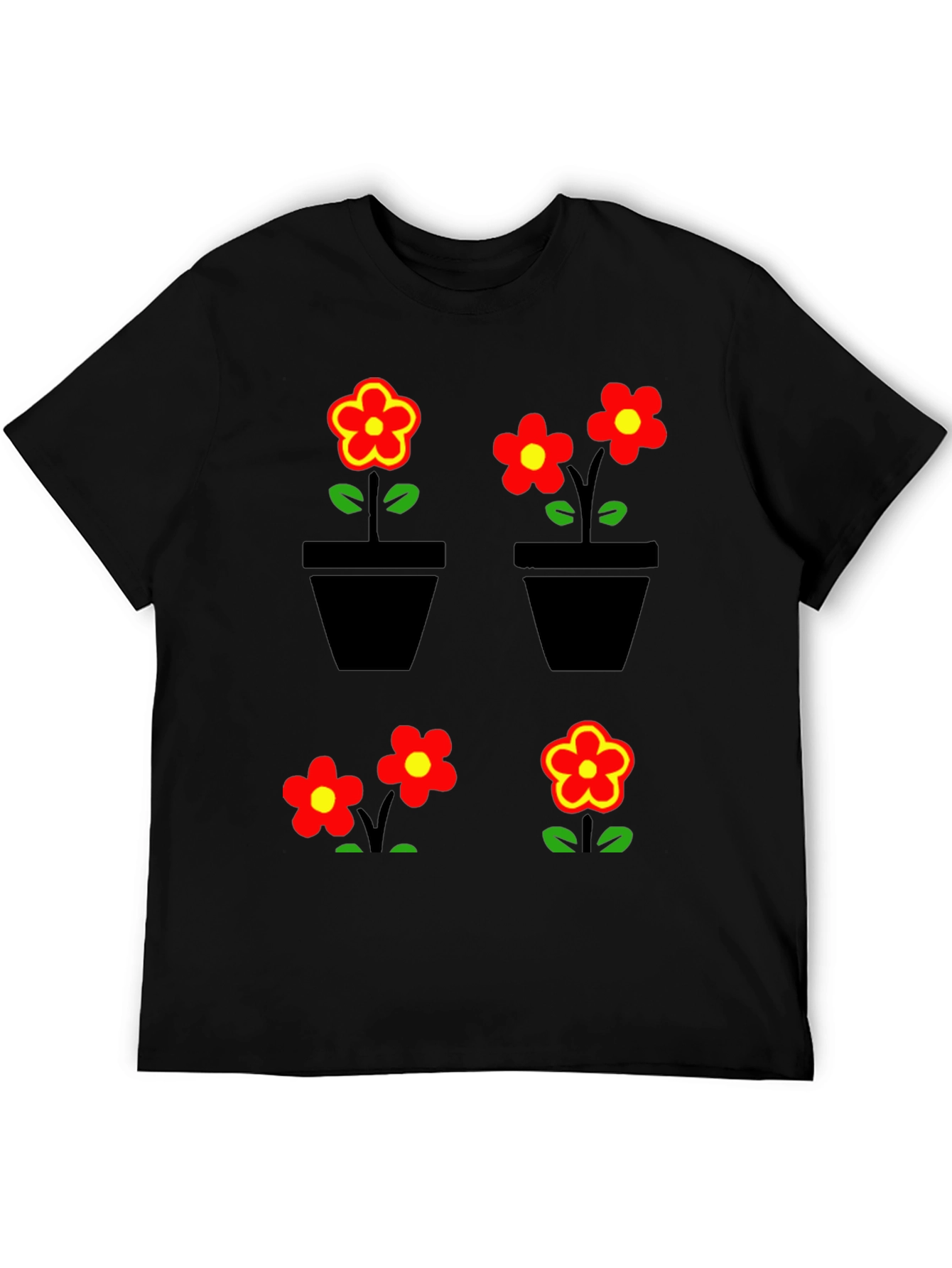 Floral Graphic T-Shirt - Trendy Comfortable