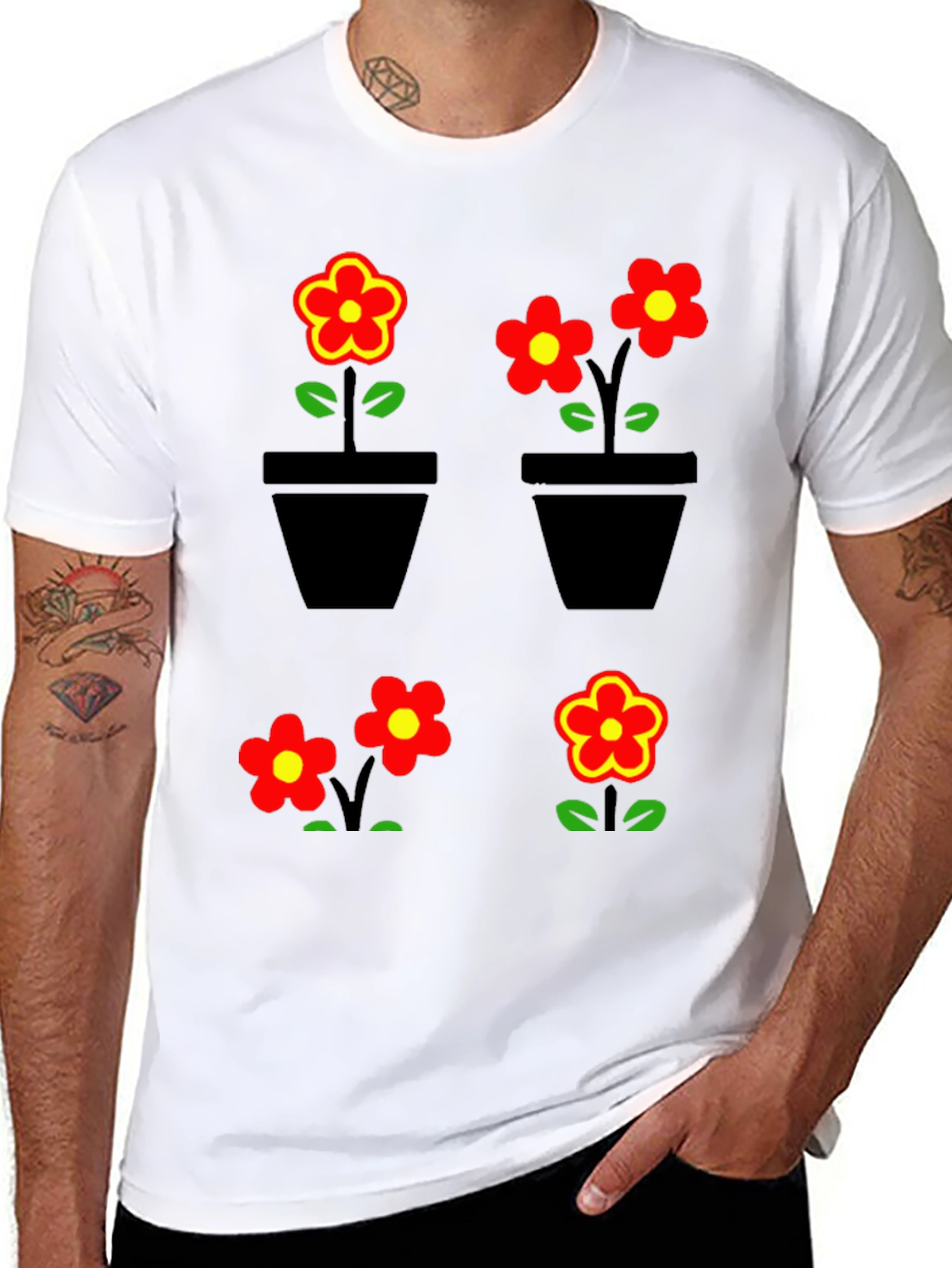 Floral Graphic T-Shirt - Trendy Comfortable