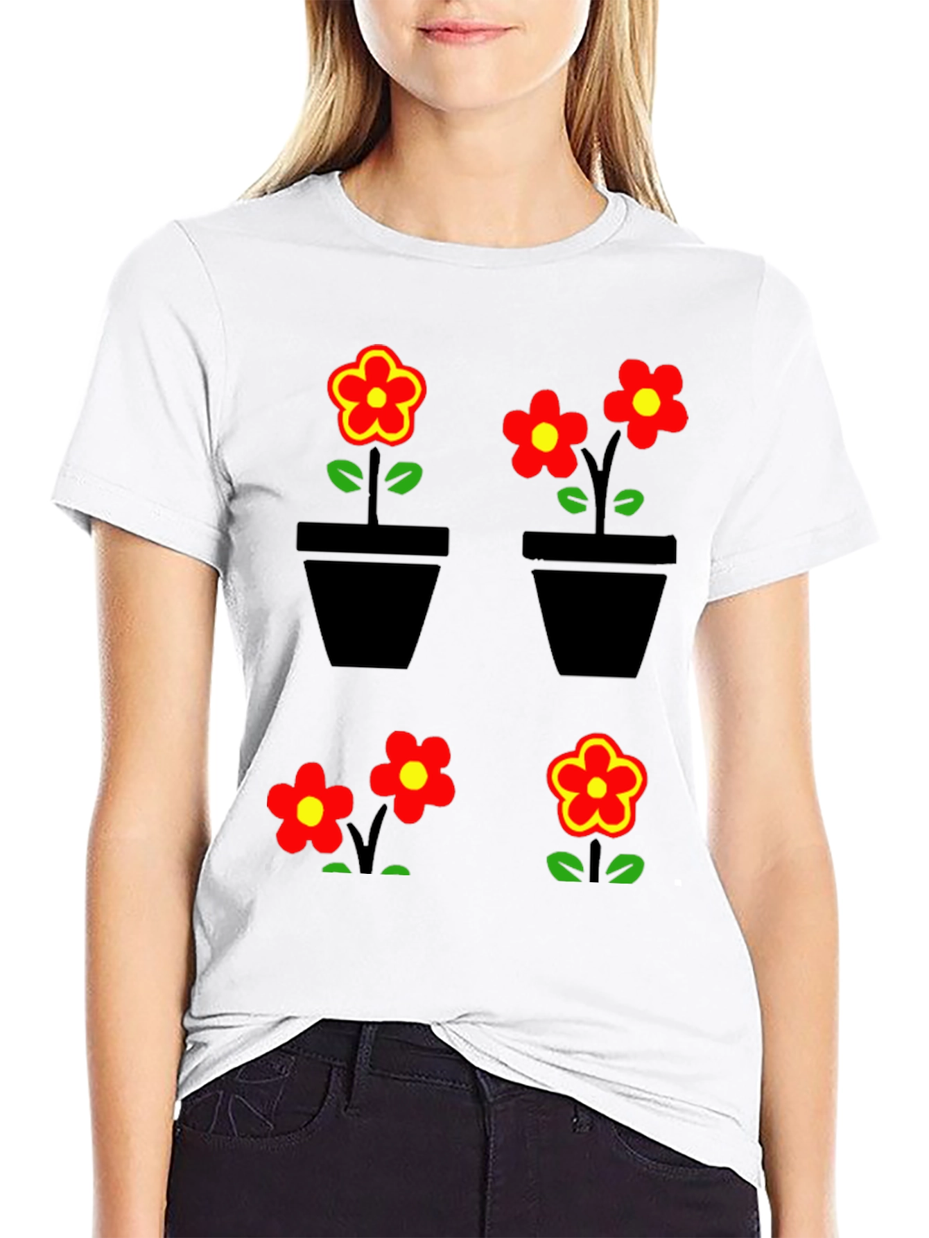 Floral Graphic T-Shirt - Trendy Comfortable