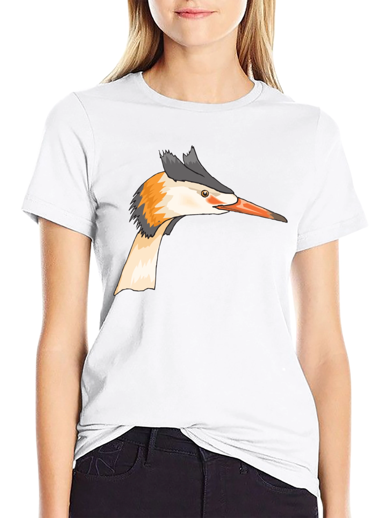 Bird Head Graphic Tee - Black Unisex T-Shirt