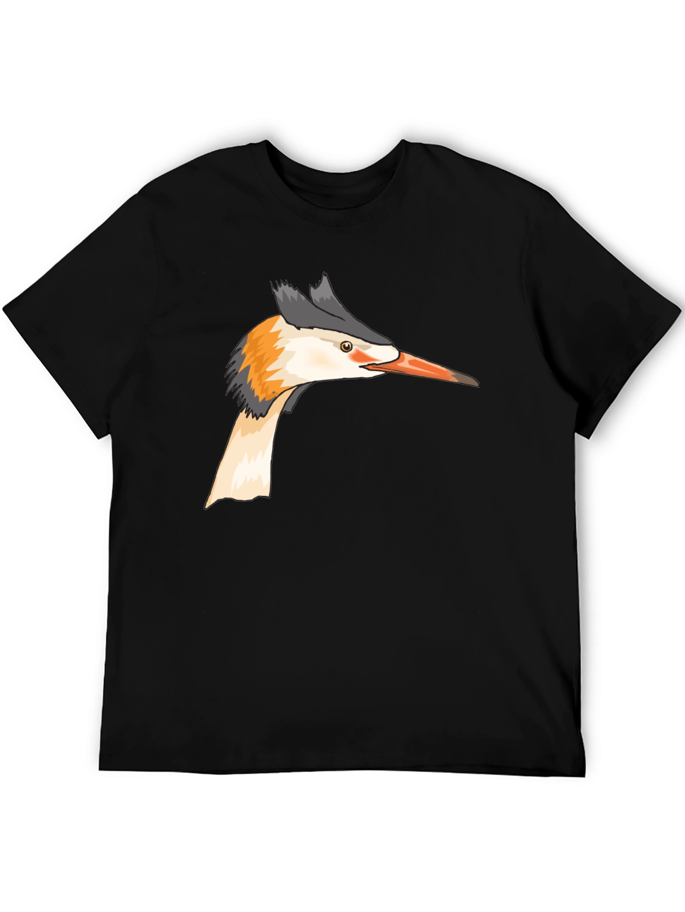 Bird Head Graphic Tee - Black Unisex T-Shirt