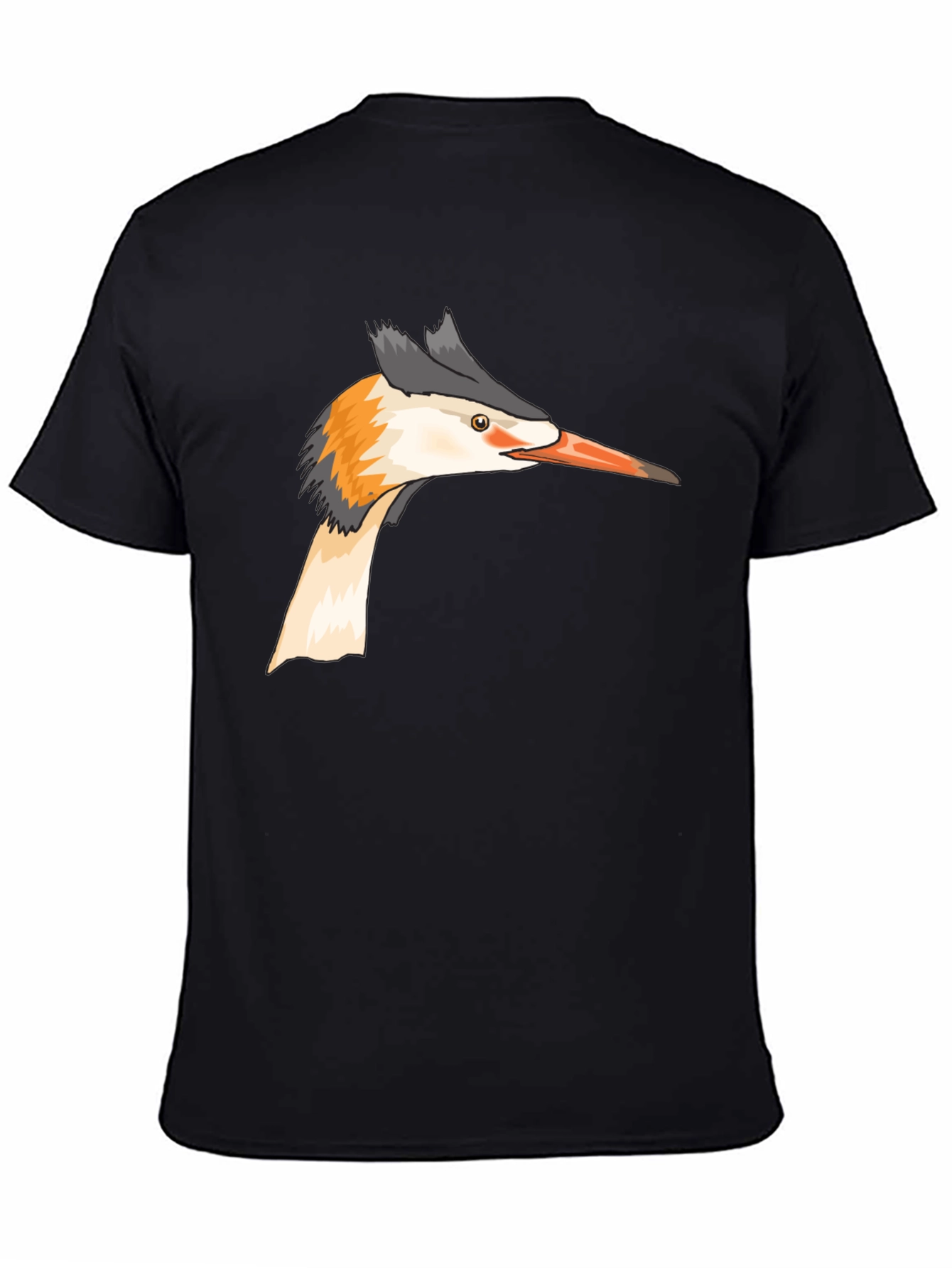 Bird Head Graphic Tee - Black Unisex T-Shirt