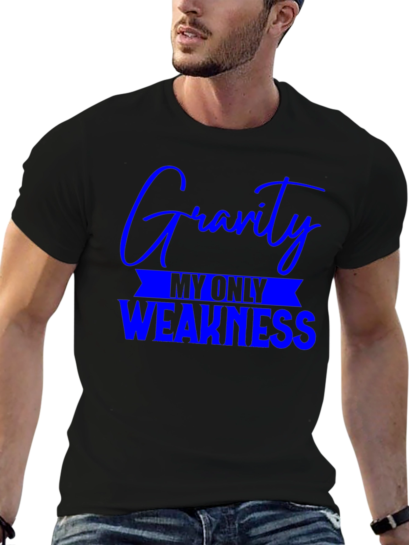 Gravity Weakness Graphic Tee - Black