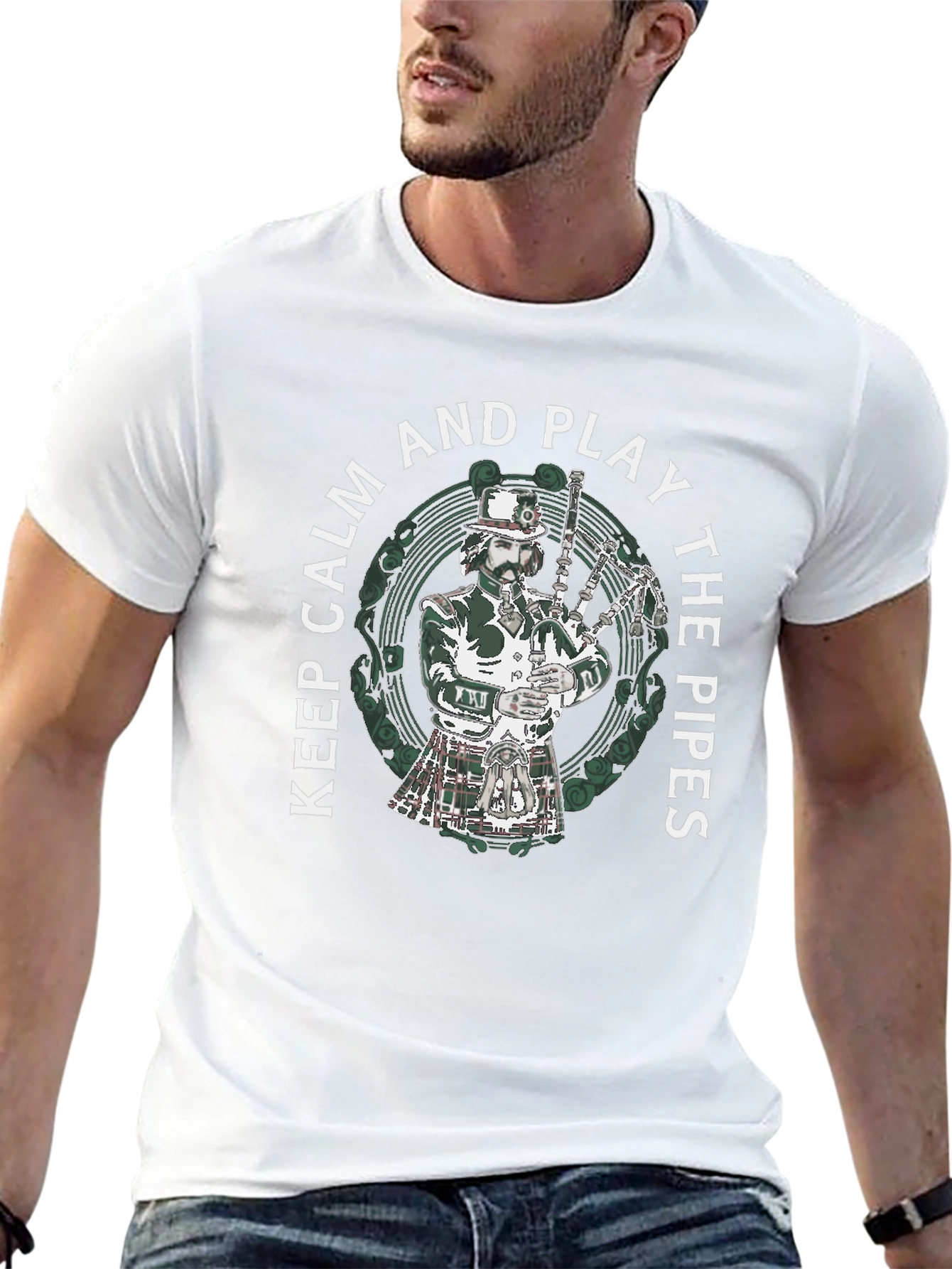 Keep Calm and Play the Pipes T-Shirt