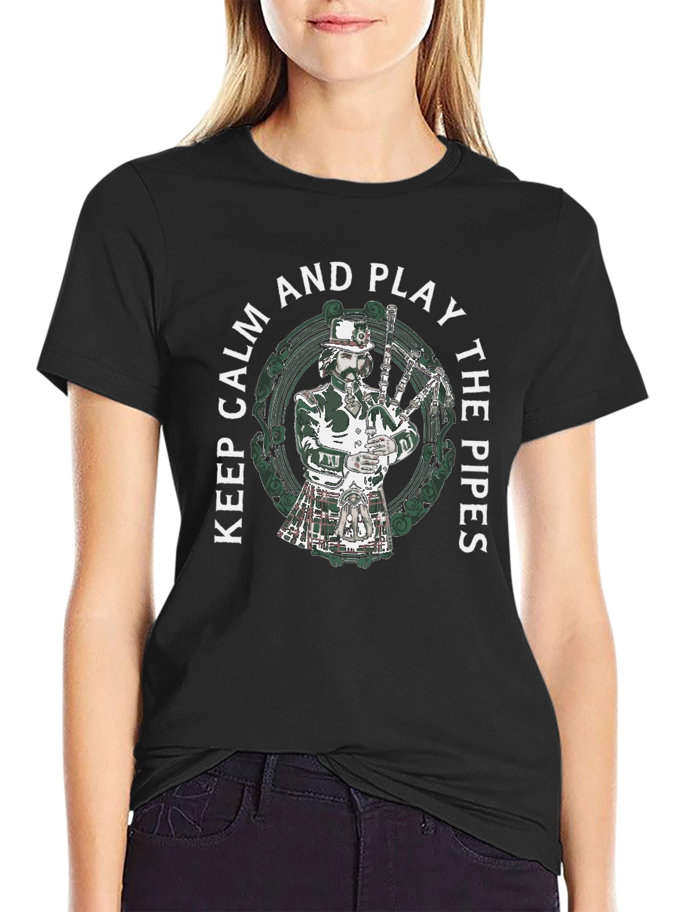 Keep Calm and Play the Pipes T-Shirt