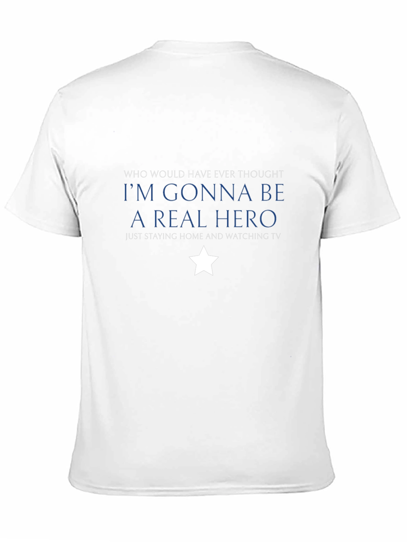 Hero at Home Black T-Shirt: Stay Home Watch TV