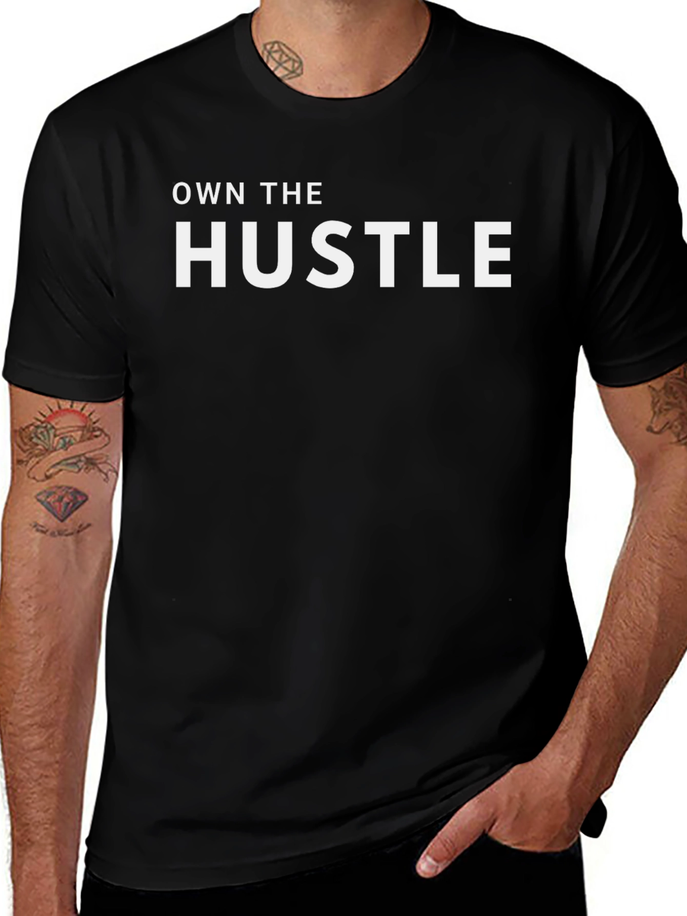 Own The Hustle Black T-Shirt