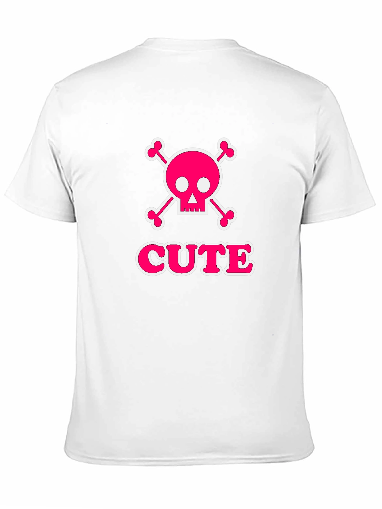 Cute Skull & Crossbones Graphic Tee - Black