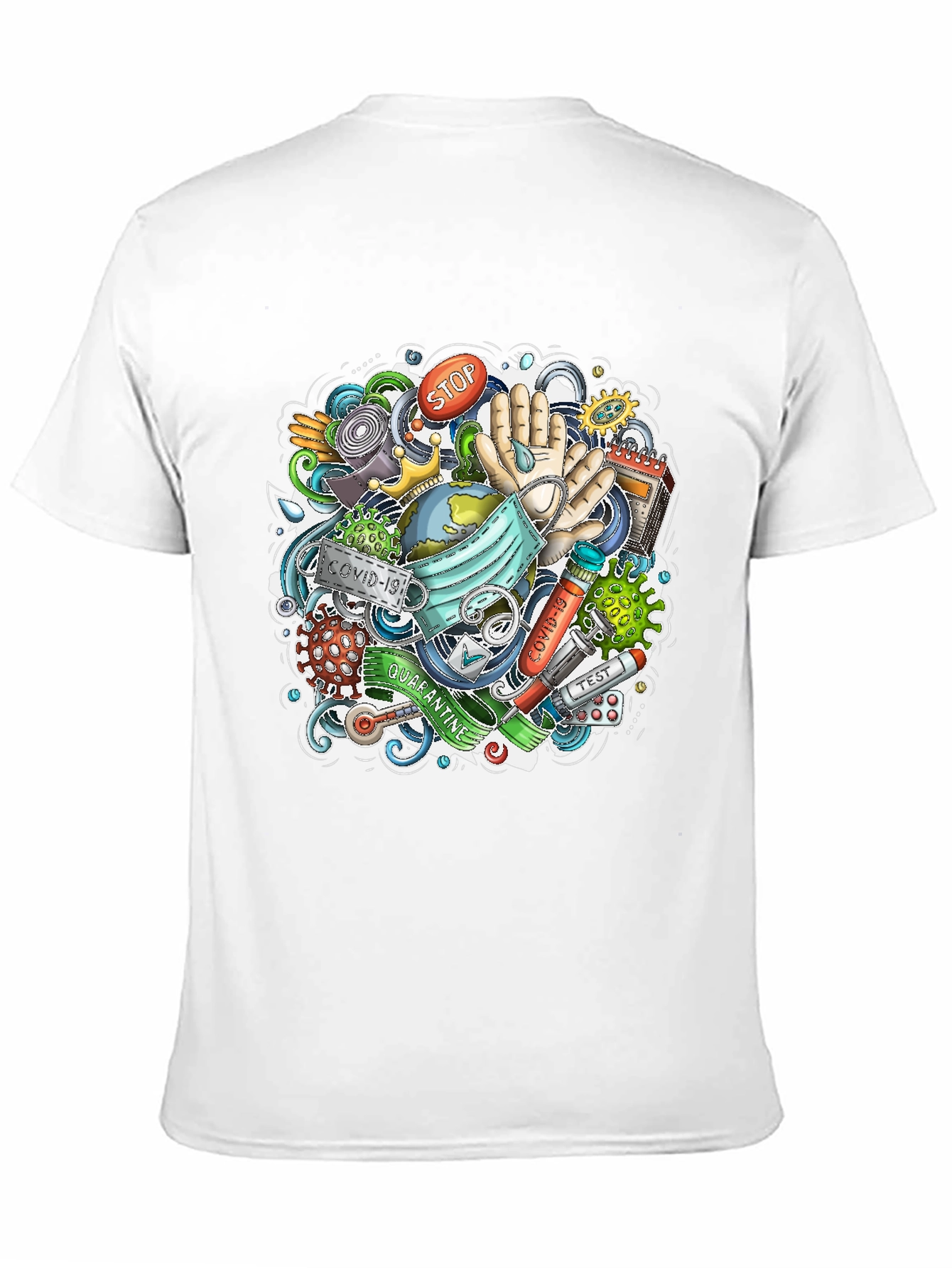 COVID-19 Doodle Art T-Shirt
