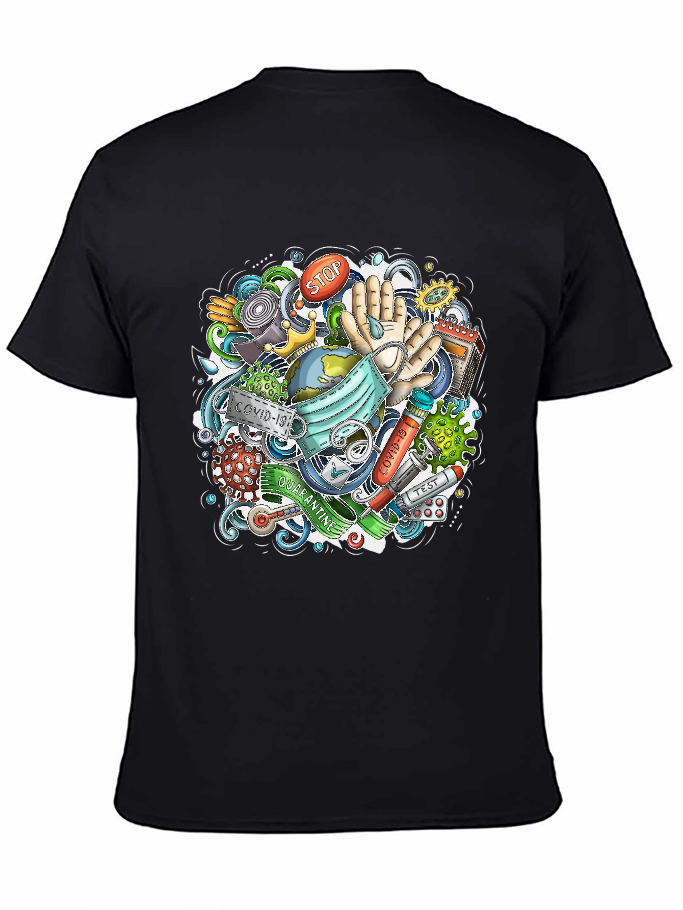 COVID-19 Doodle Art T-Shirt