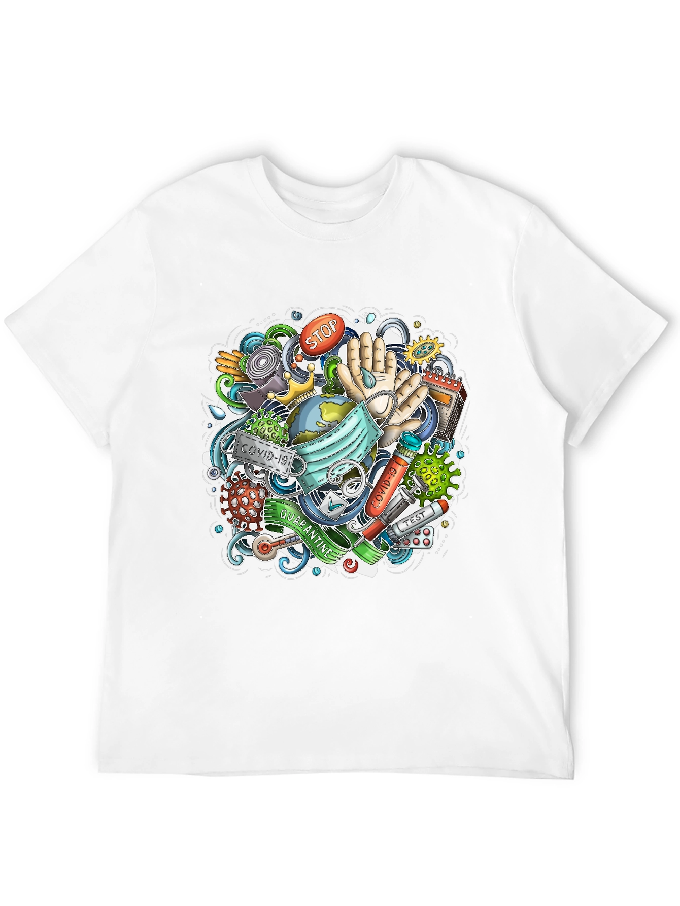 COVID-19 Doodle Art T-Shirt