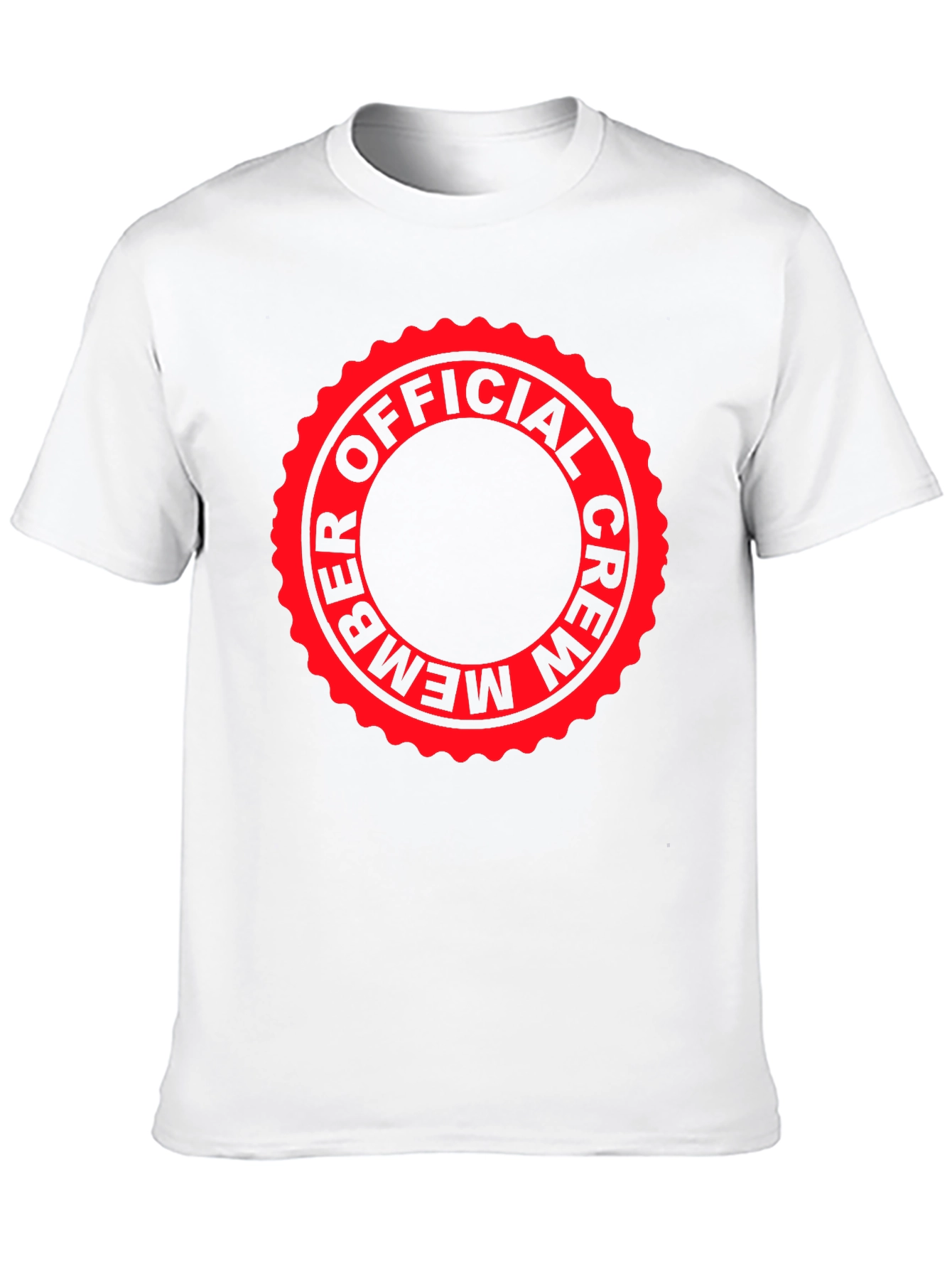 Official Crew Member T-Shirt - Red Stamp Graphic
