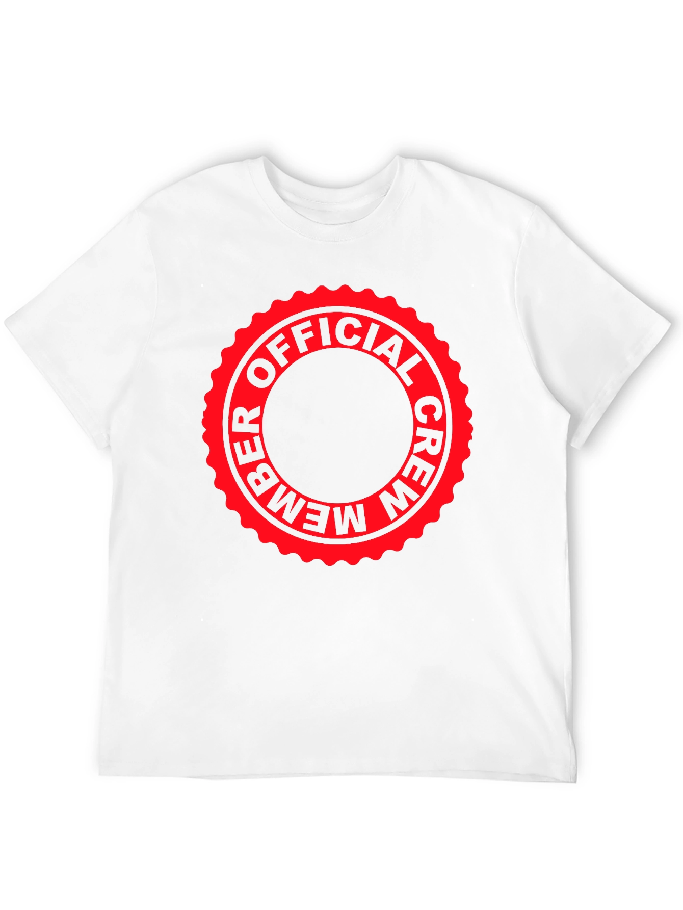 Official Crew Member T-Shirt - Red Stamp Graphic