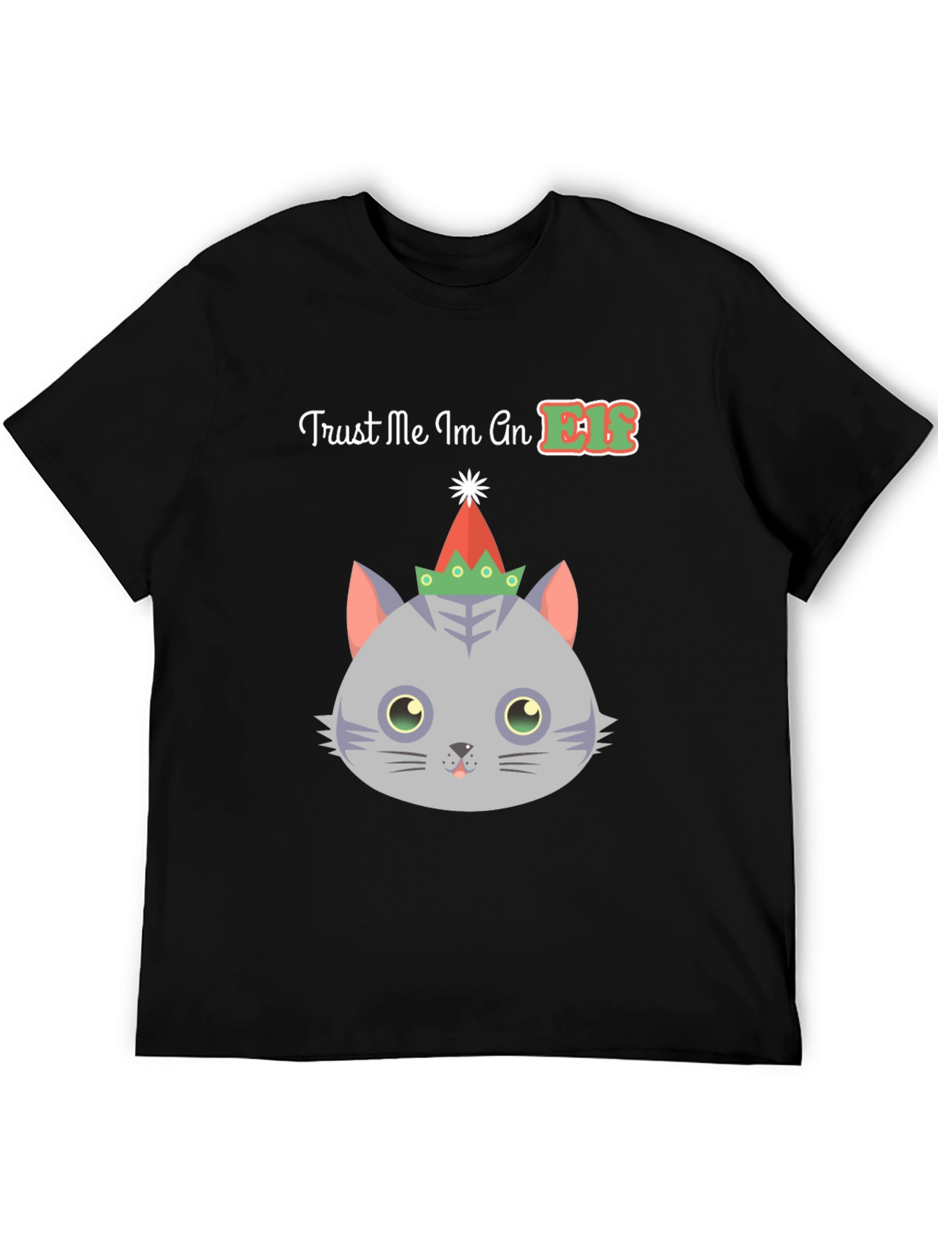 Trust Me Im An Elf Cat Christmas T-Shirt