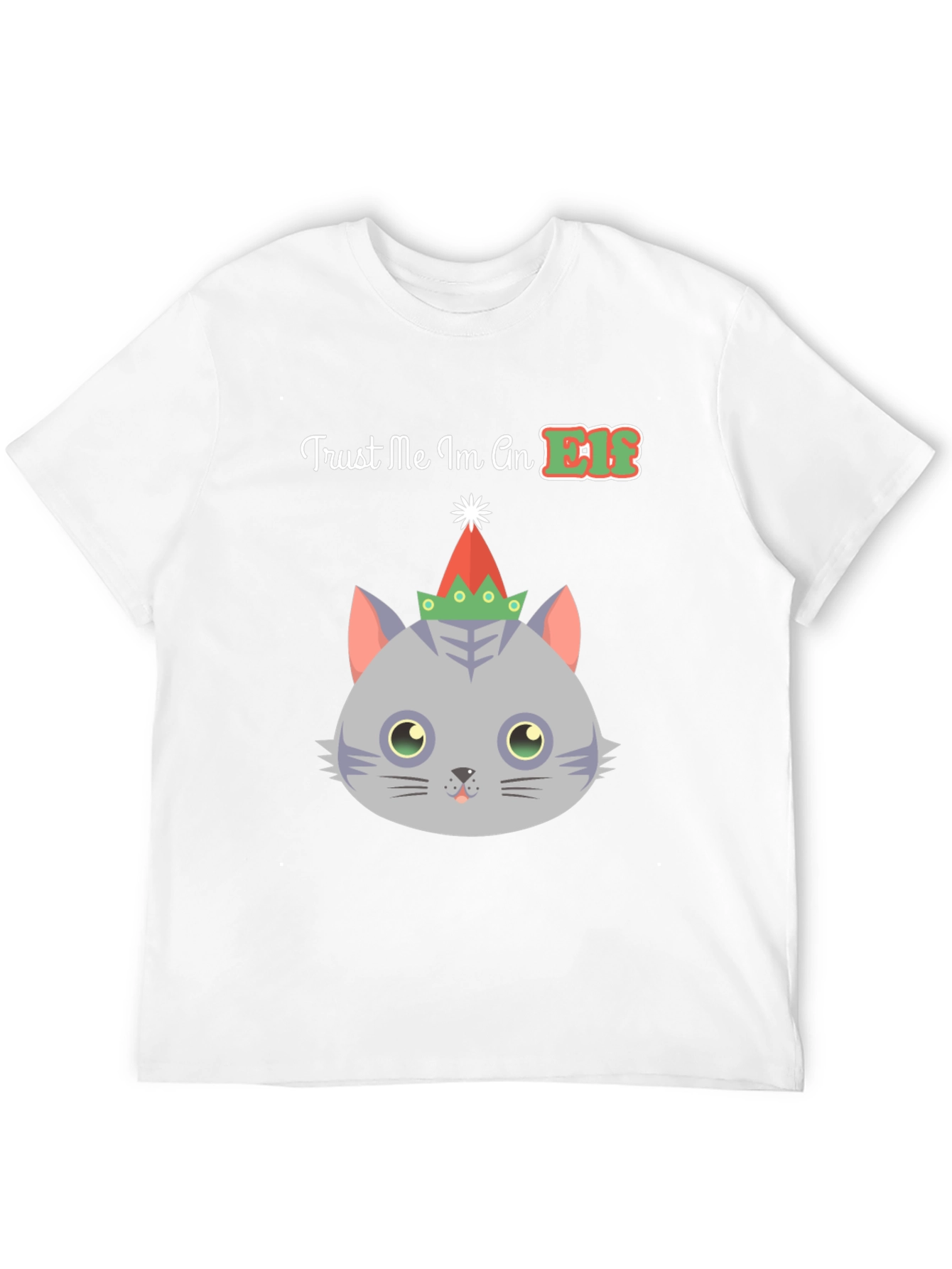 Trust Me Im An Elf Cat Christmas T-Shirt