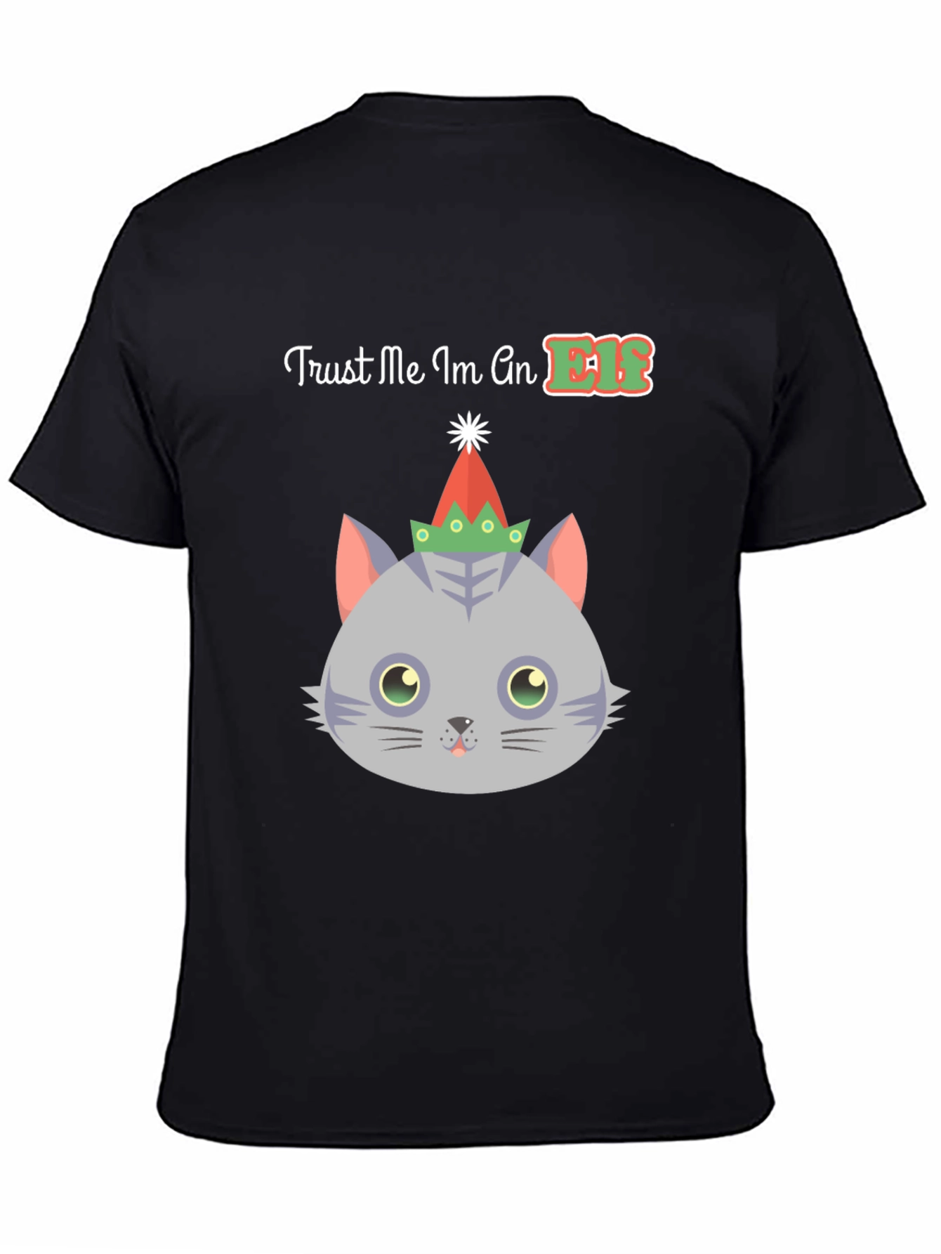 Trust Me Im An Elf Cat Christmas T-Shirt