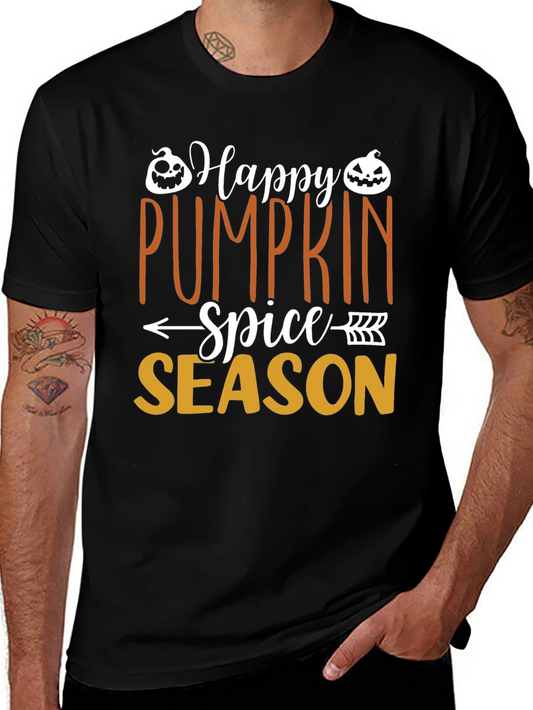 Happy Pumpkin Spice Season Black T-Shirt