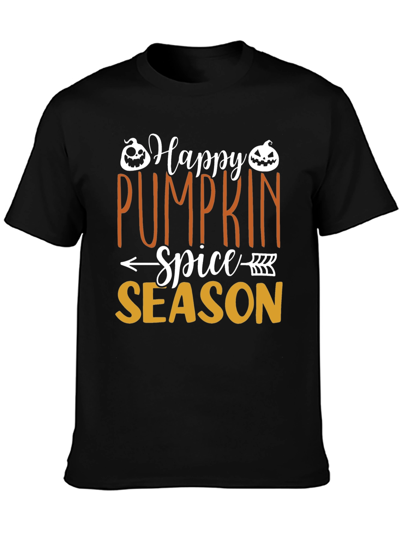 Happy Pumpkin Spice Season Black T-Shirt