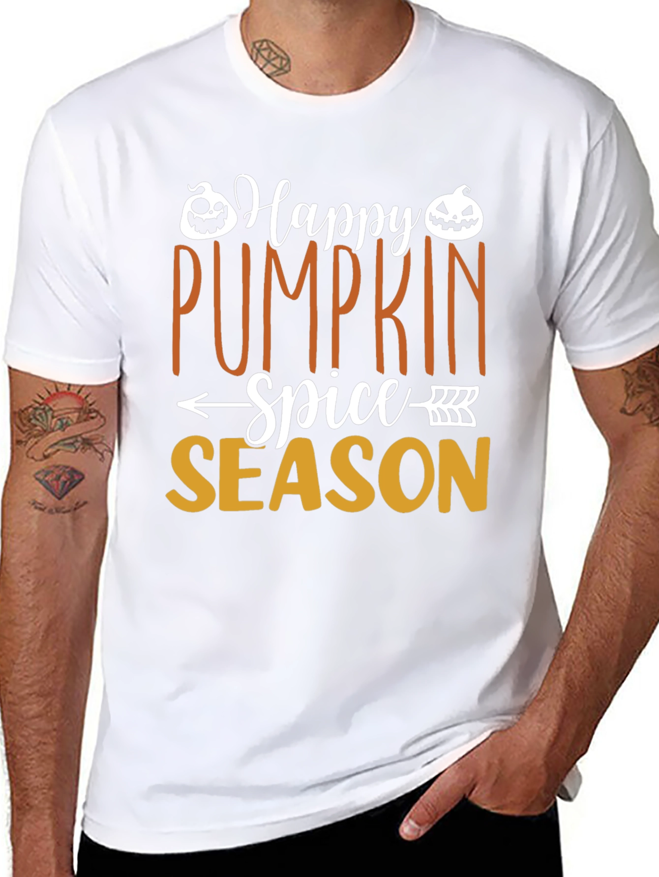 Happy Pumpkin Spice Season Black T-Shirt