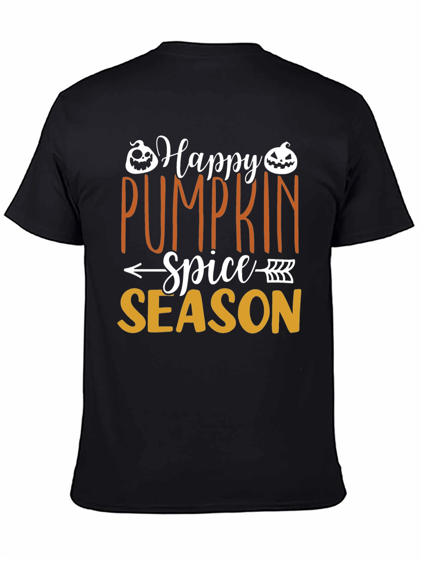 Happy Pumpkin Spice Season Black T-Shirt