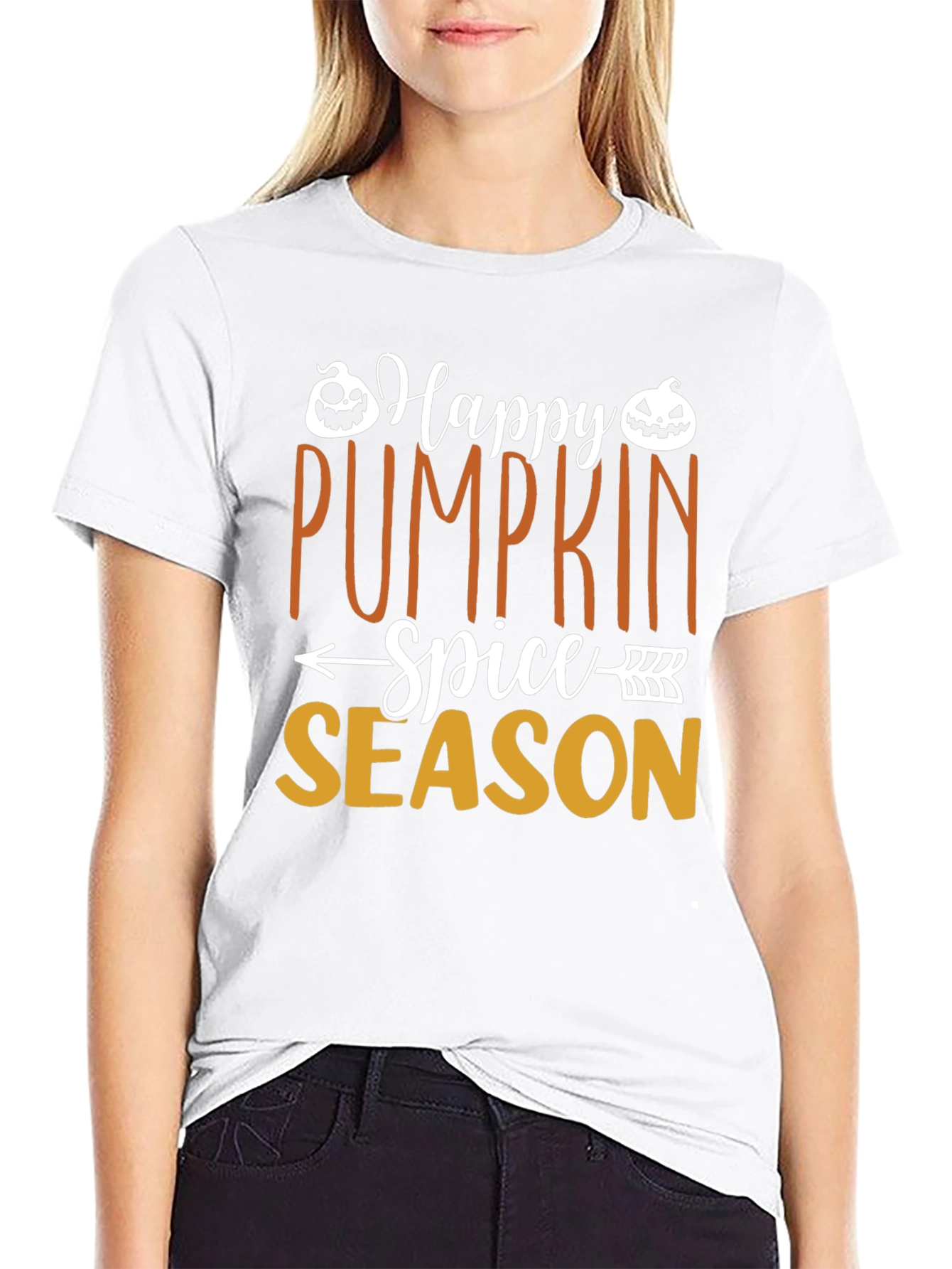 Happy Pumpkin Spice Season Black T-Shirt