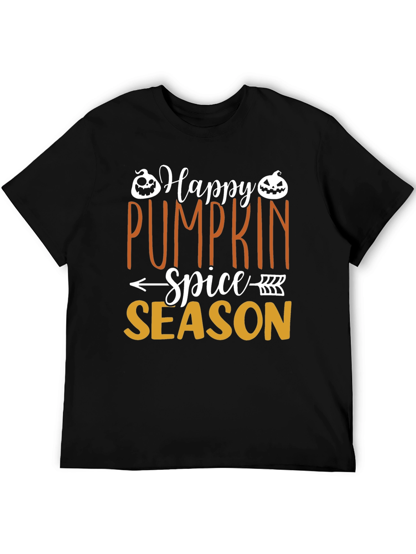 Happy Pumpkin Spice Season Black T-Shirt