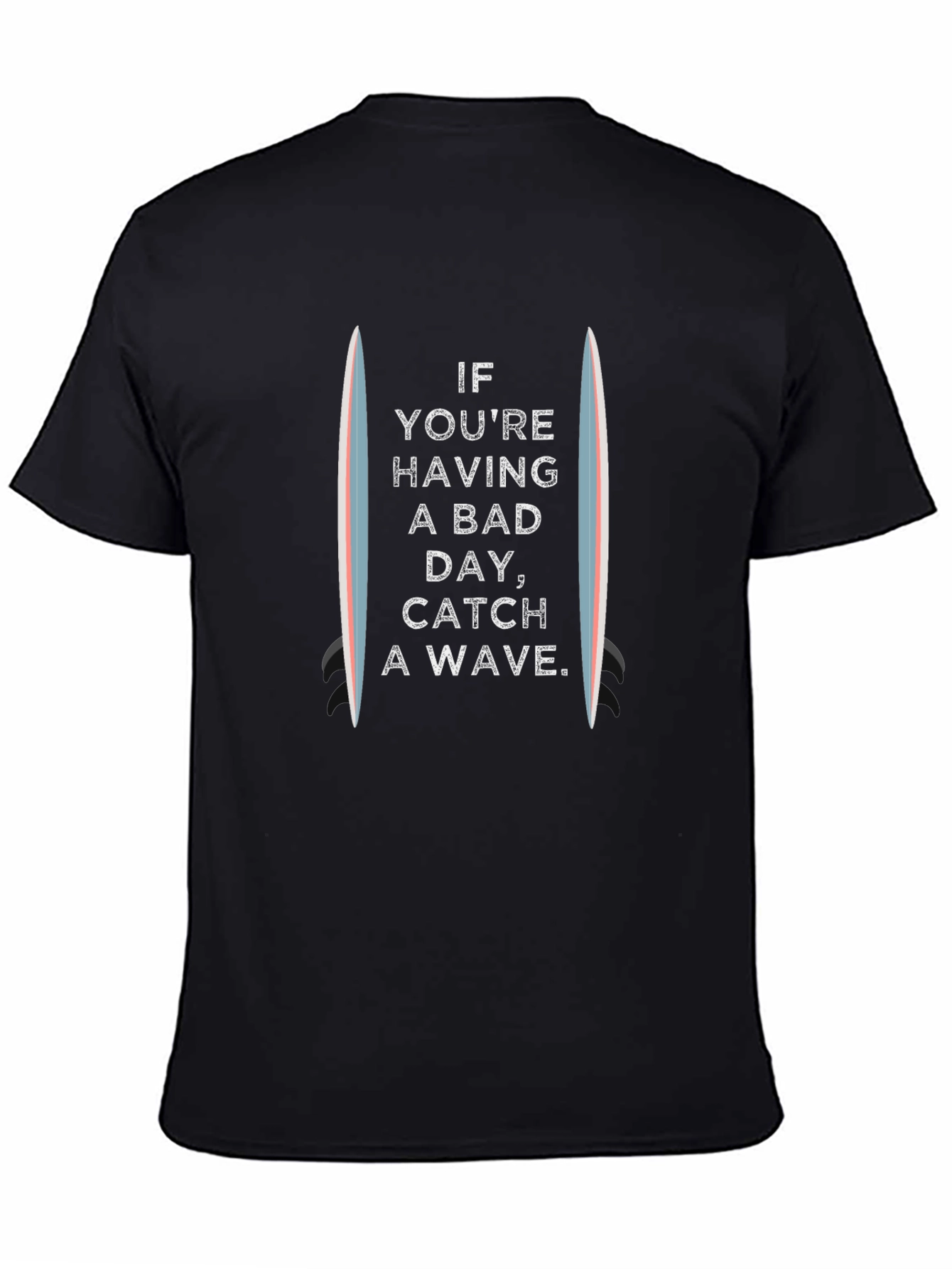 Catch a Wave Graphic Tee - Surfboard Design