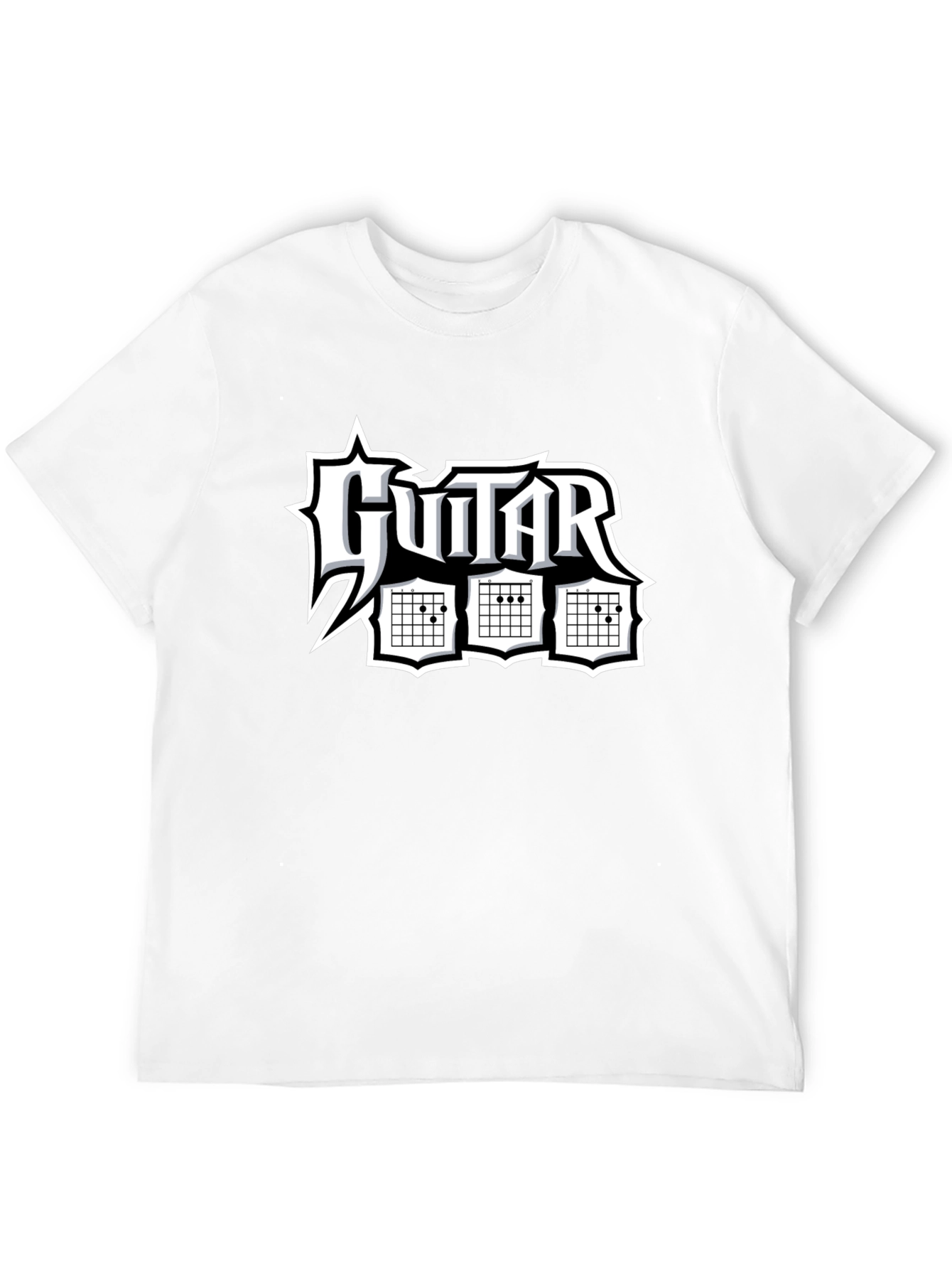 Guitar Chord T-Shirt - Black Graphic Tee