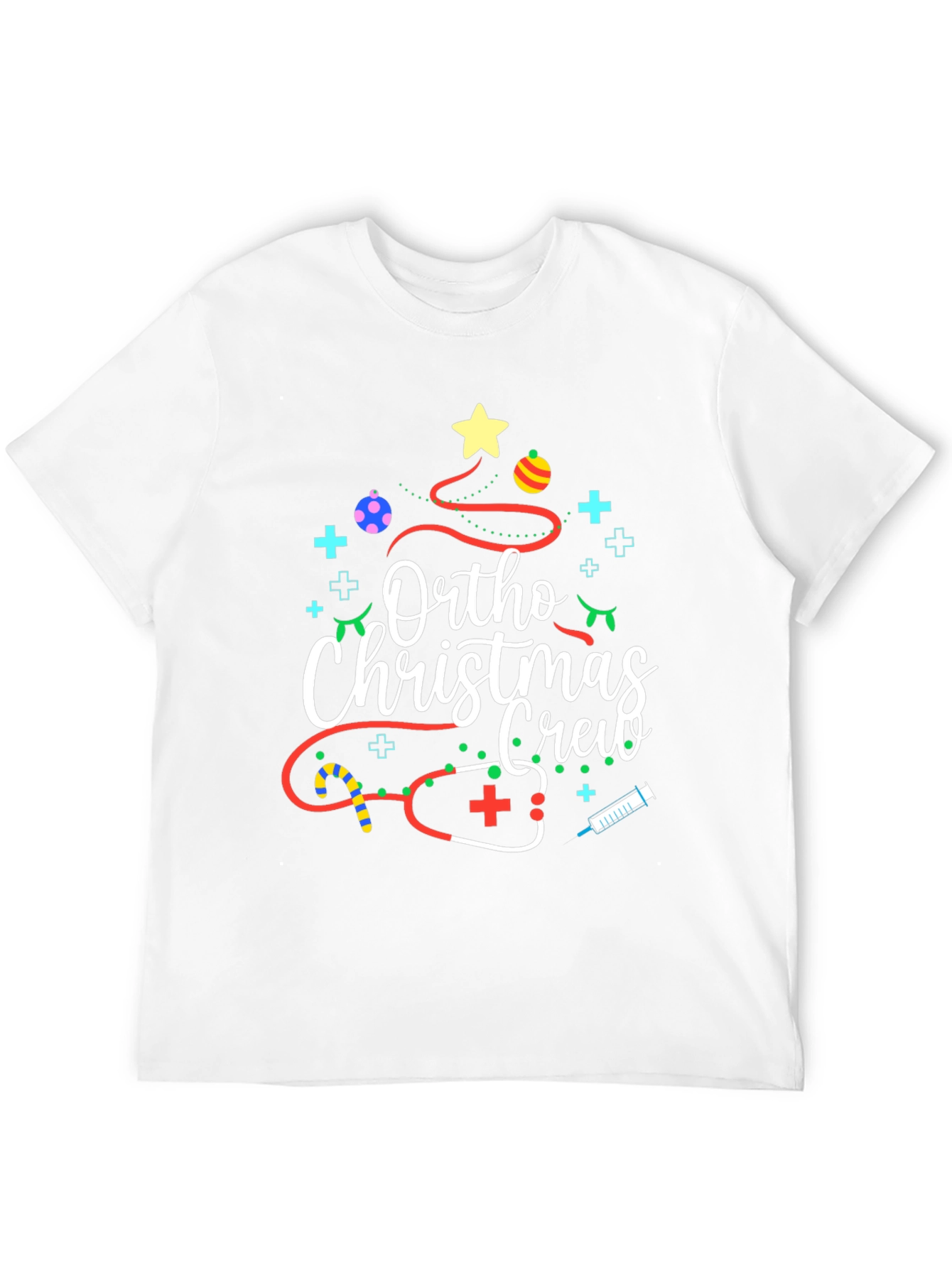 Ortho Christmas Crew Black T-Shirt