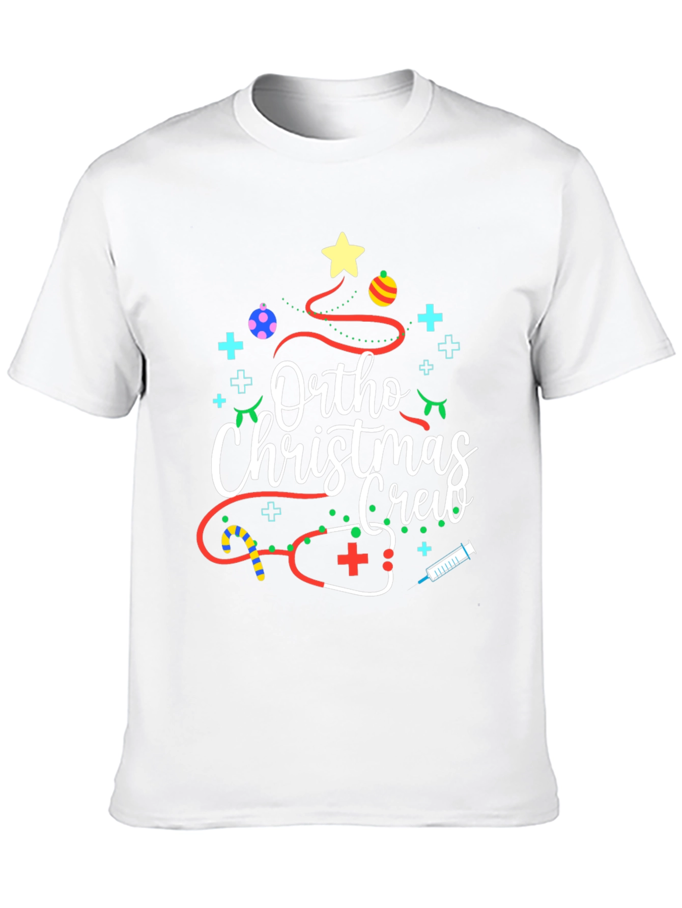 Ortho Christmas Crew Black T-Shirt