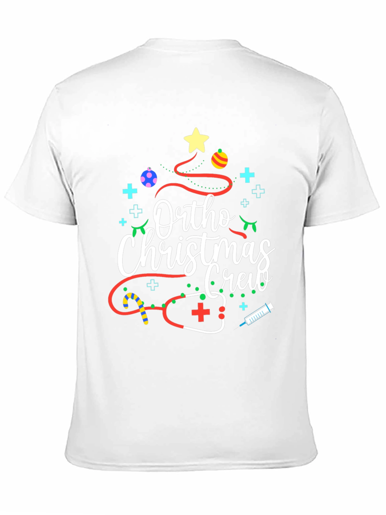 Ortho Christmas Crew Black T-Shirt