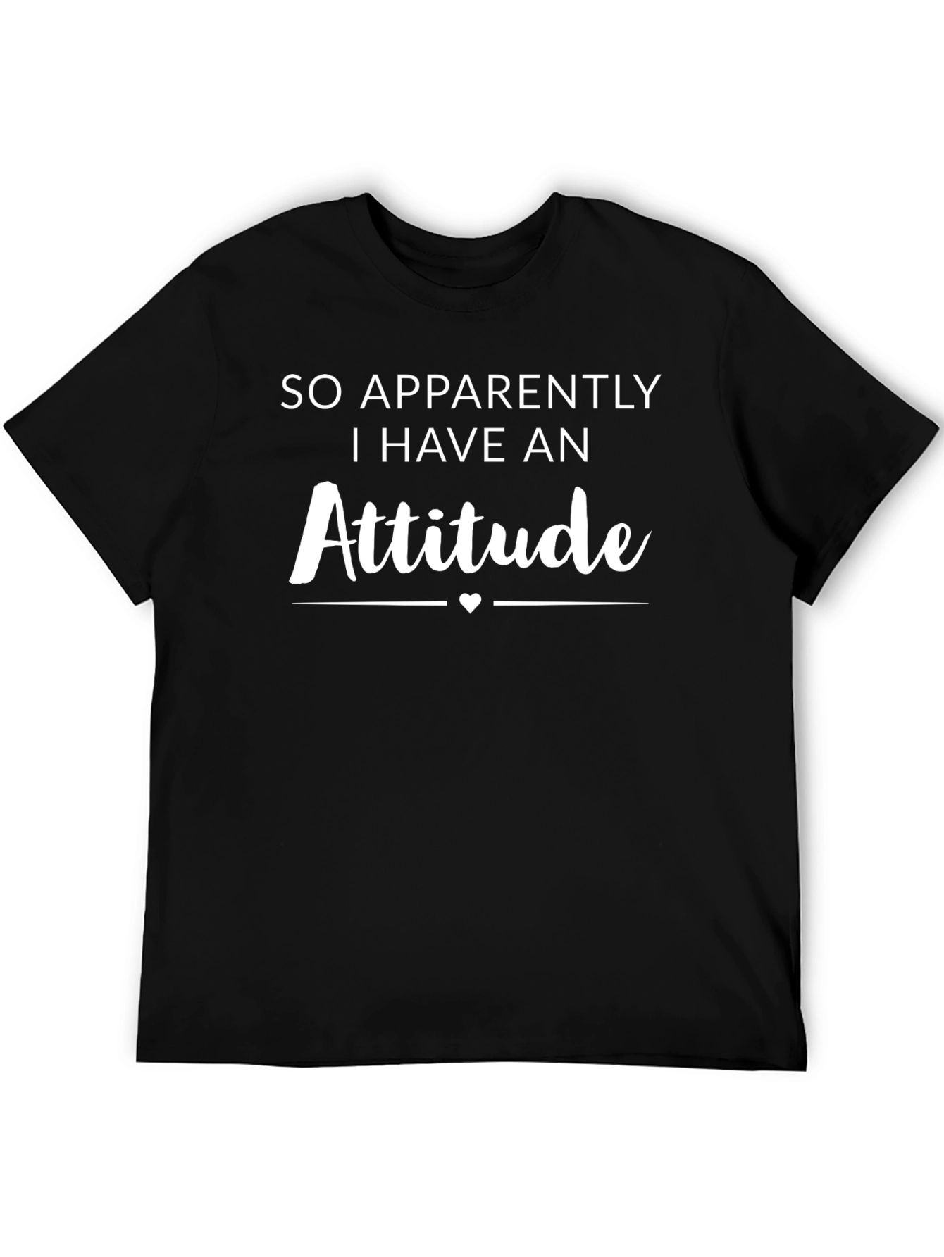 Attitude Graphic T-Shirt - Black