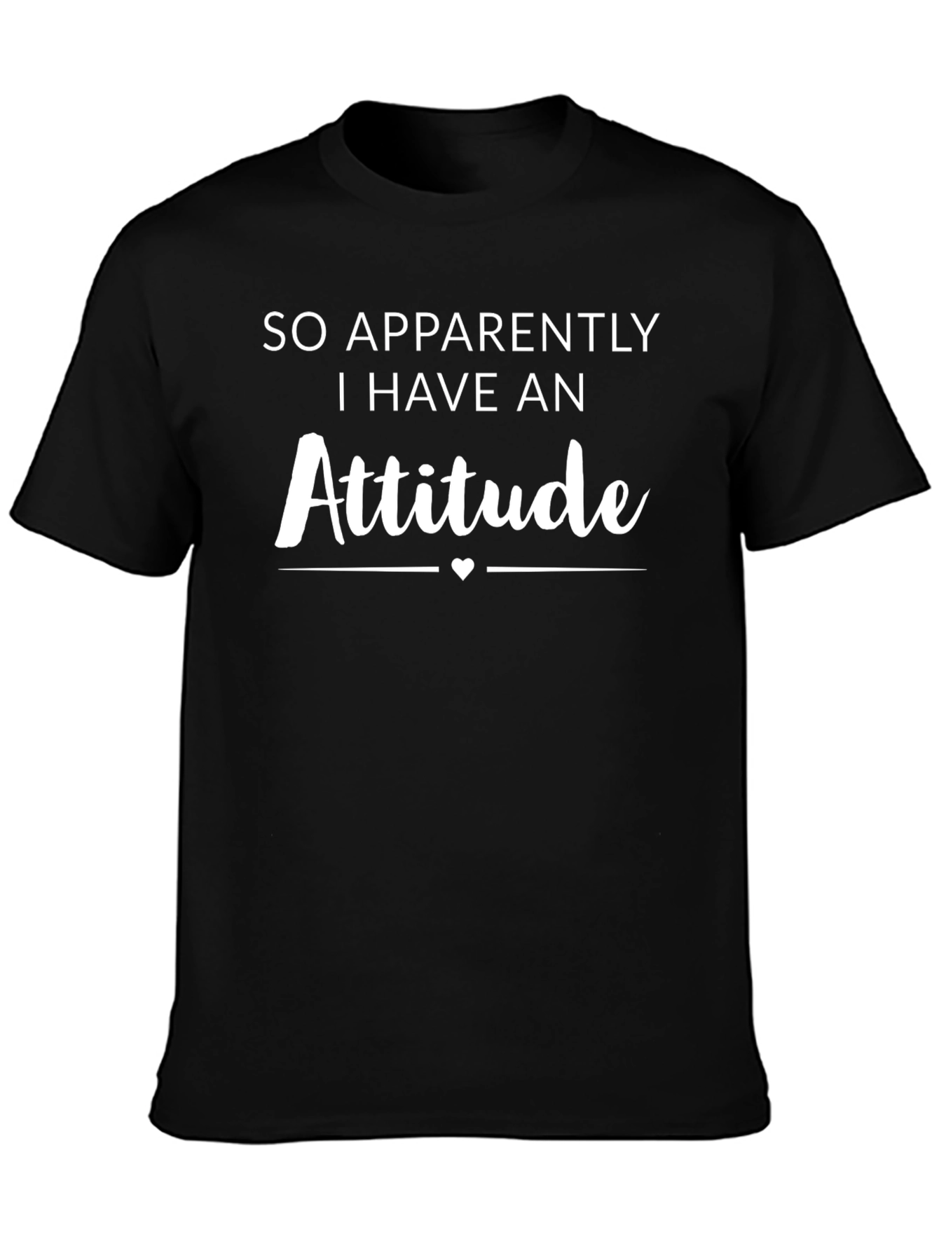 Attitude Graphic T-Shirt - Black