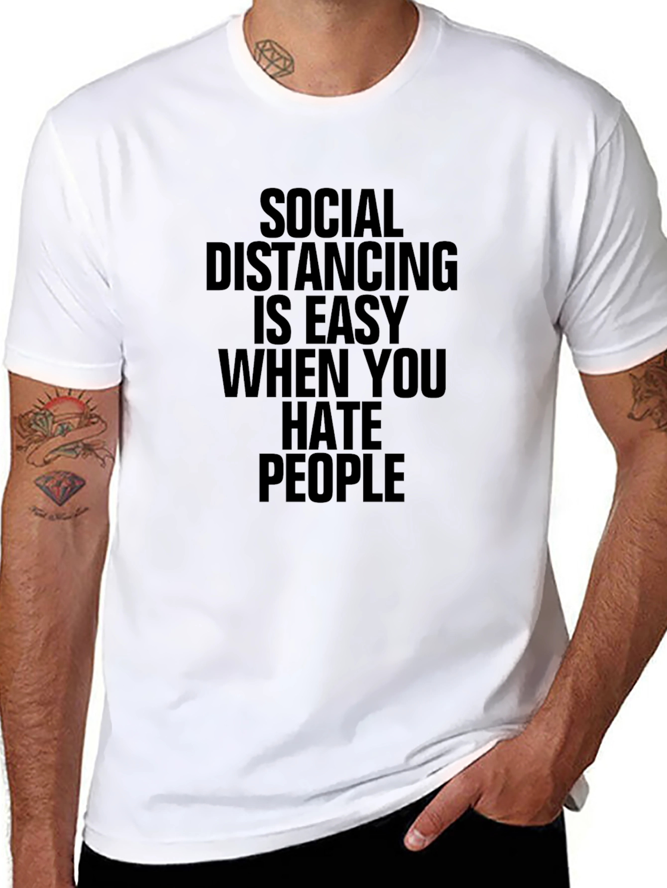 Social Distancing Hates People T-Shirt