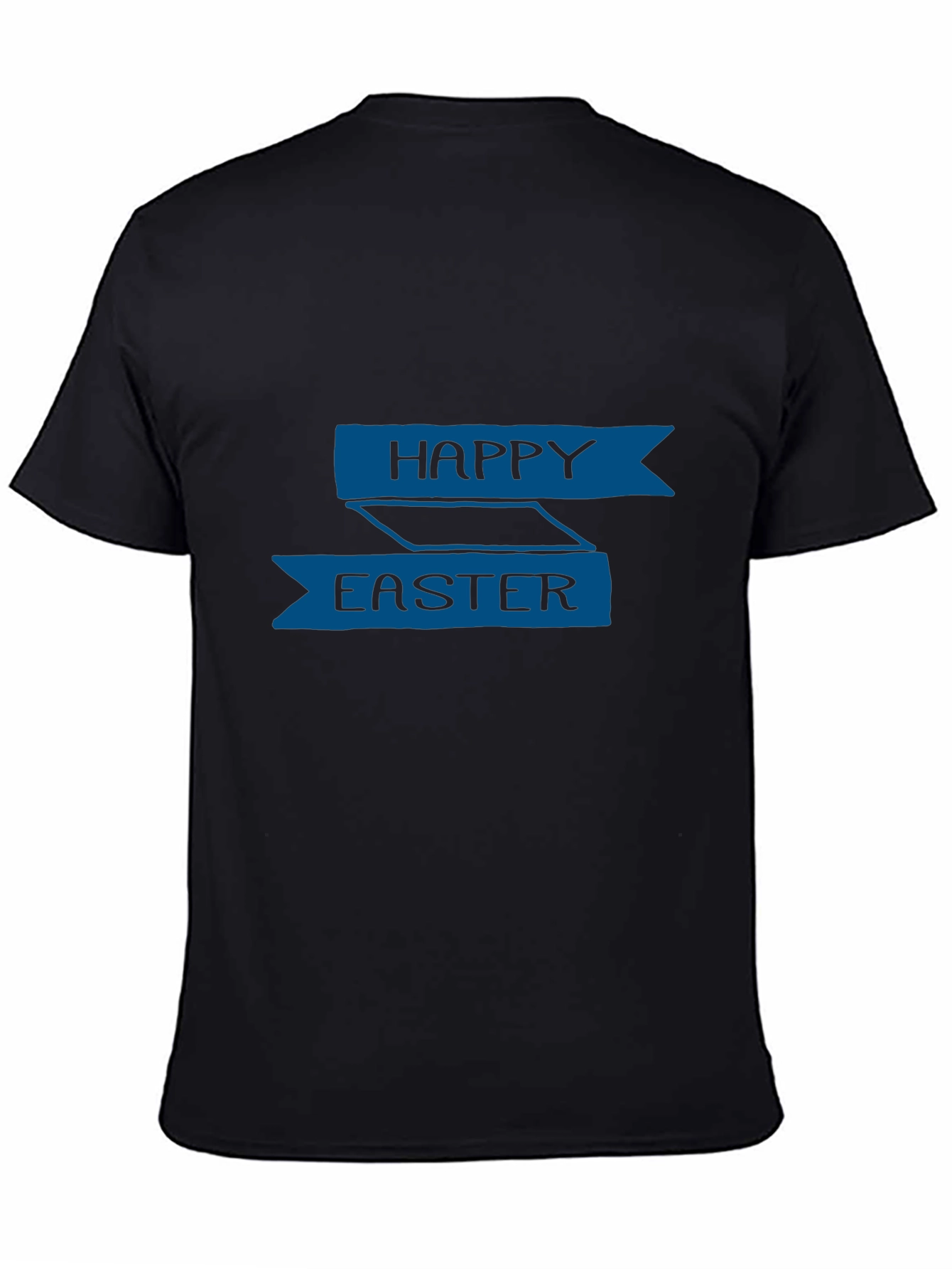 Happy Easter Black T-Shirt | Festive Holiday Apparel