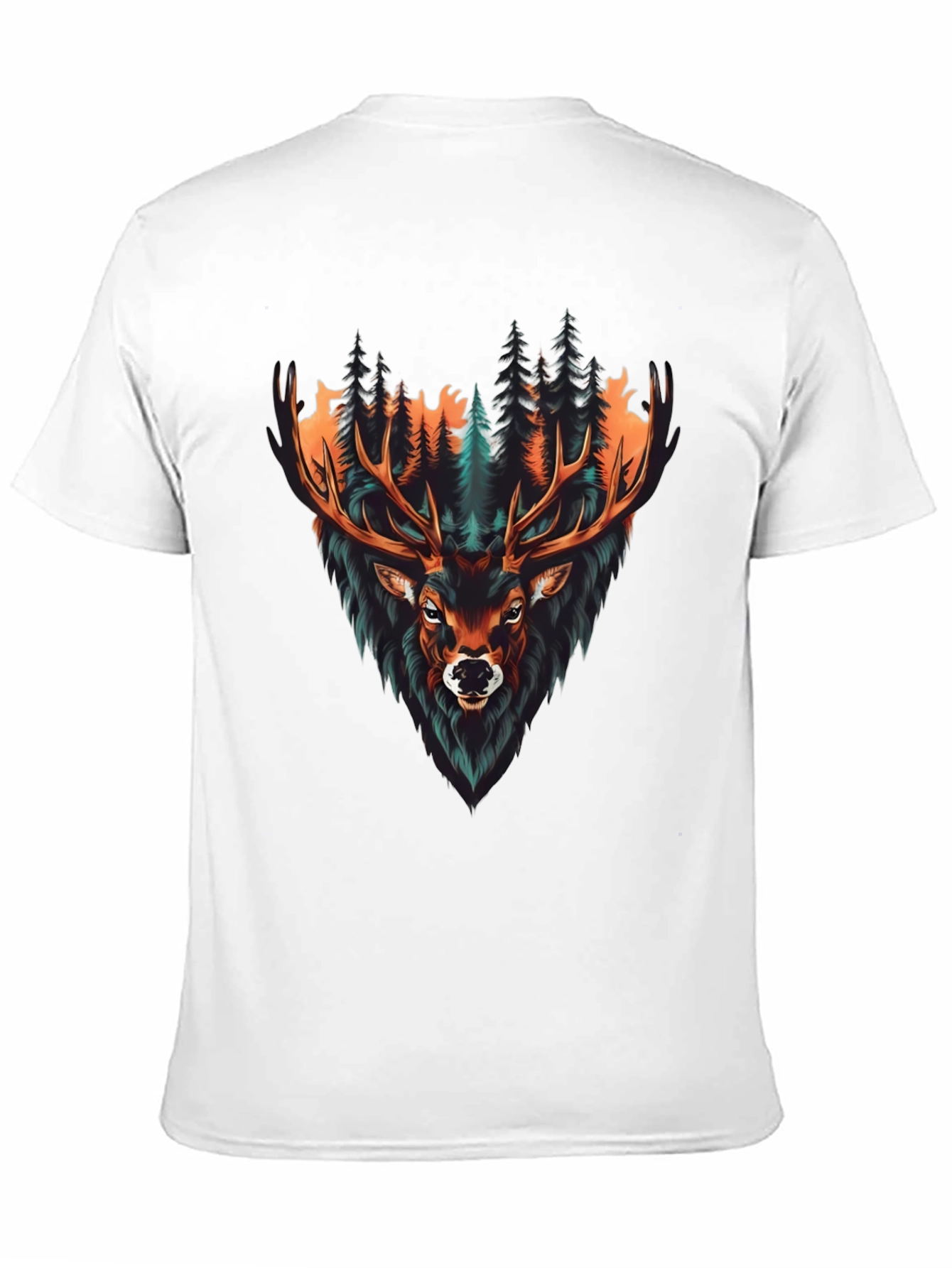 Mens Graphic Tee - Deer in Forest