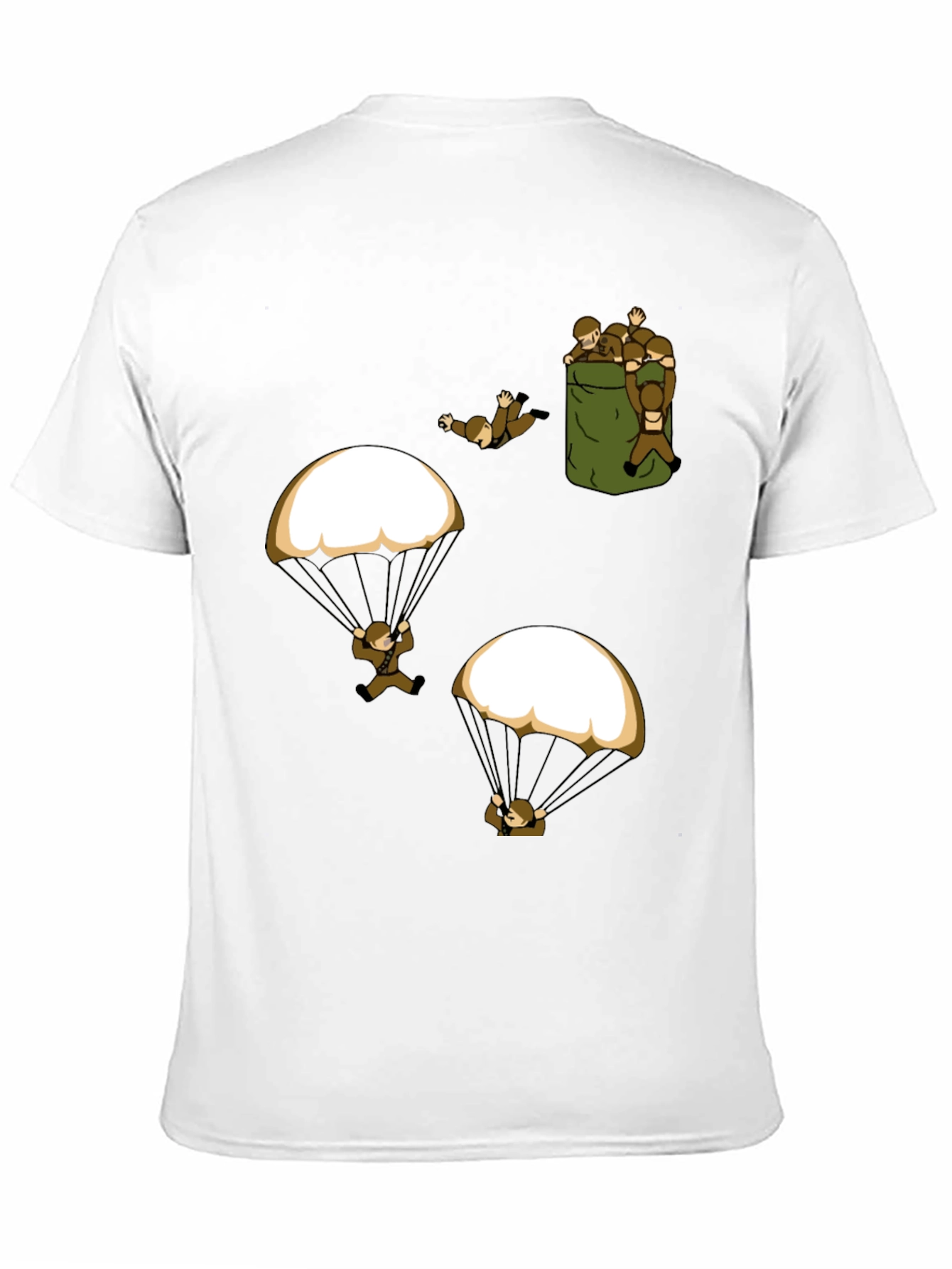 Paratrooper Graphic T-Shirt - Funny Military Design