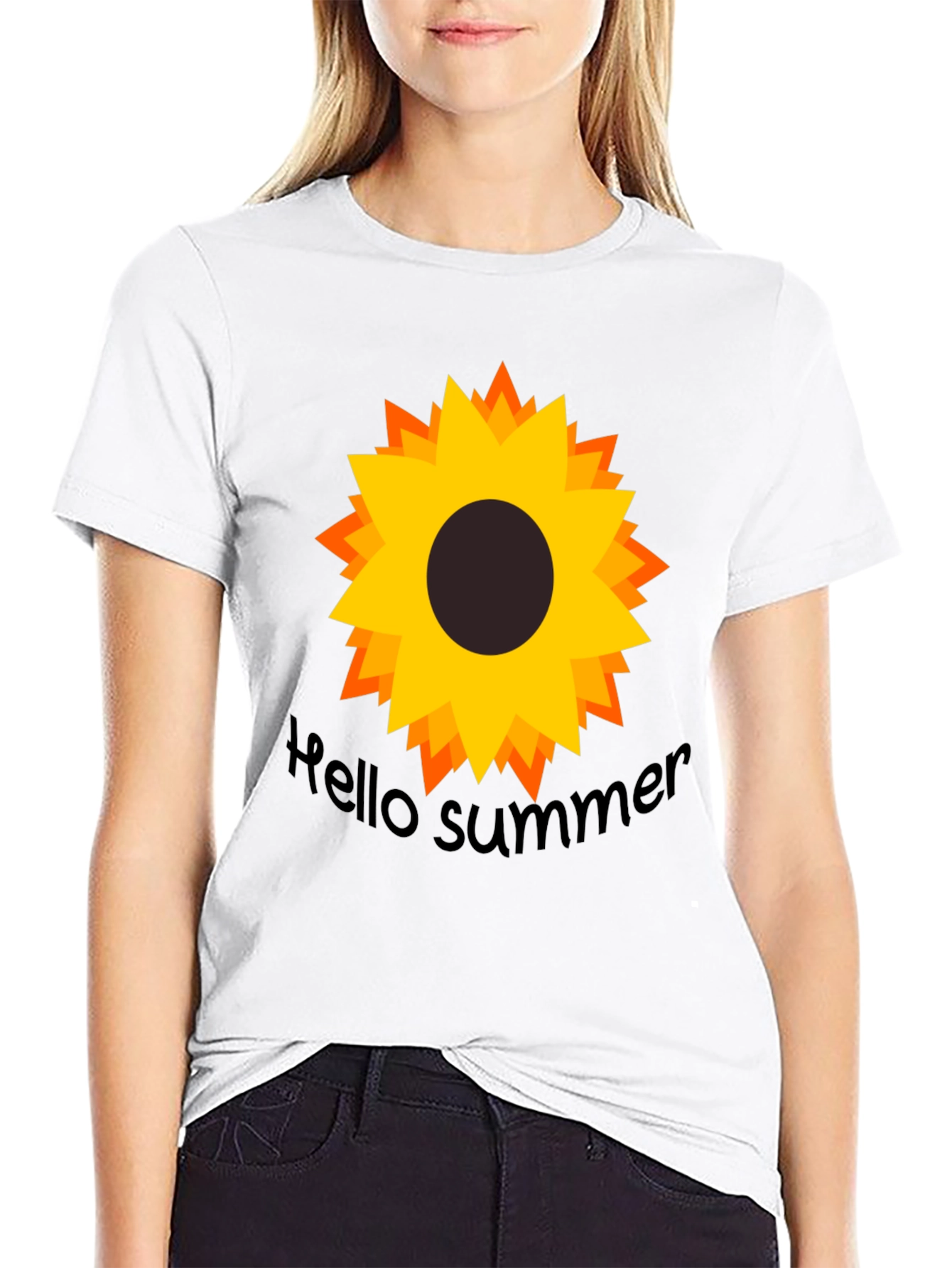 Sunflower Hello Summer Graphic Tee