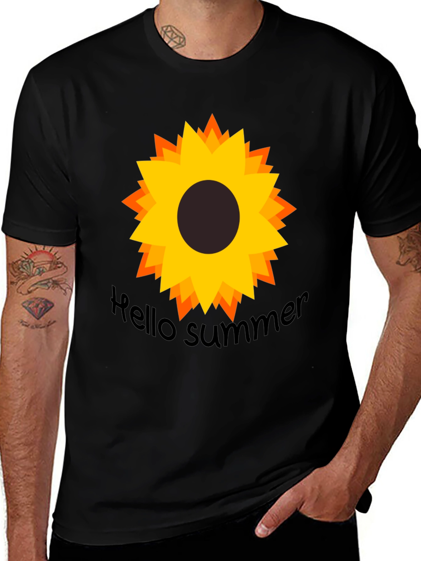 Sunflower Hello Summer Graphic Tee