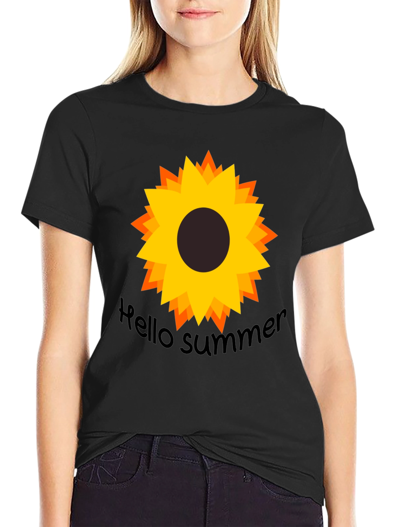 Sunflower Hello Summer Graphic Tee