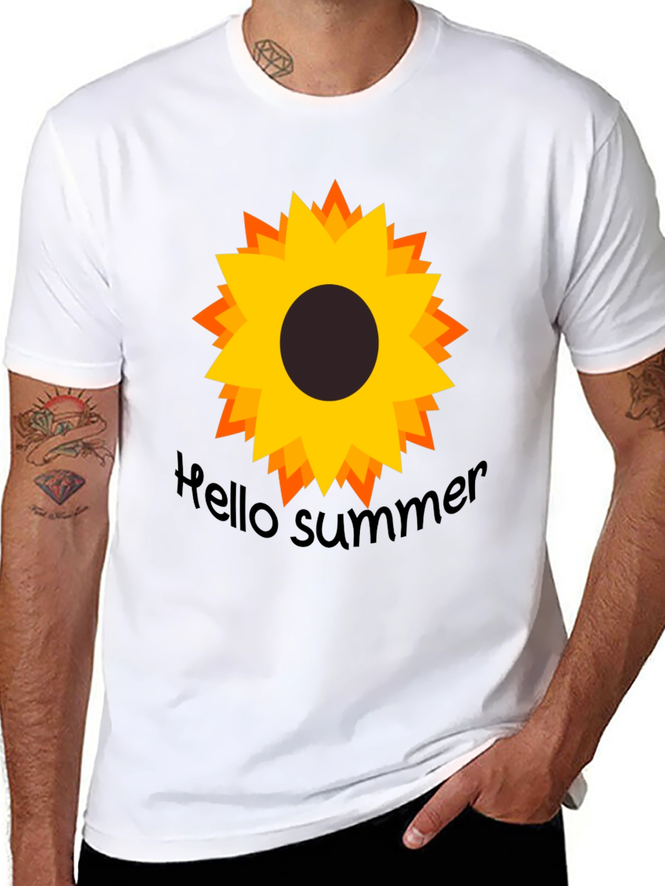 Sunflower Hello Summer Graphic Tee