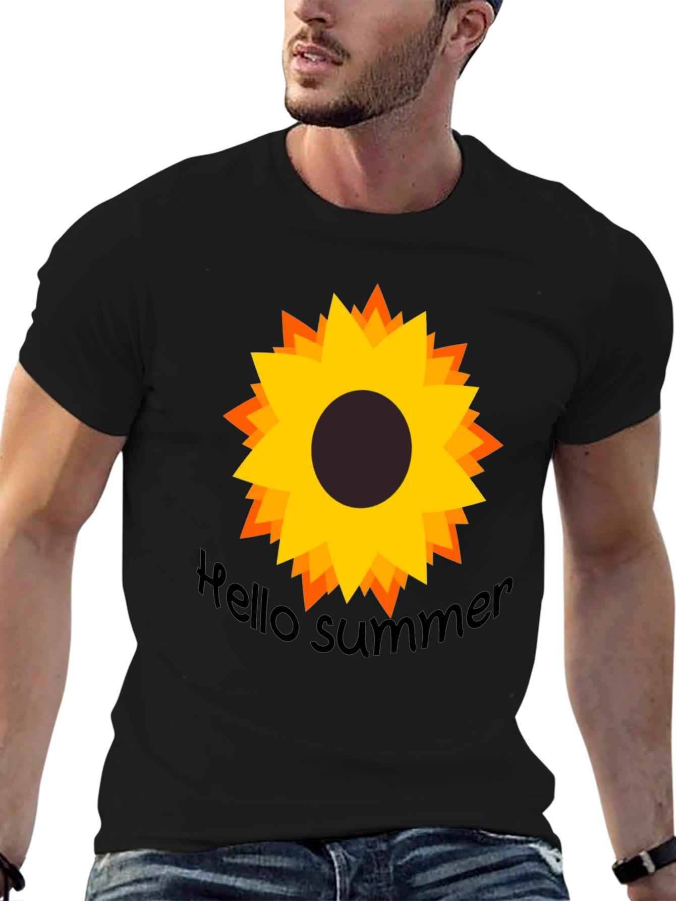Sunflower Hello Summer Graphic Tee