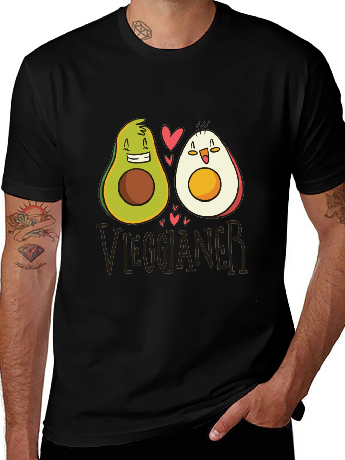 Avocado & Egg Couple Graphic Tee