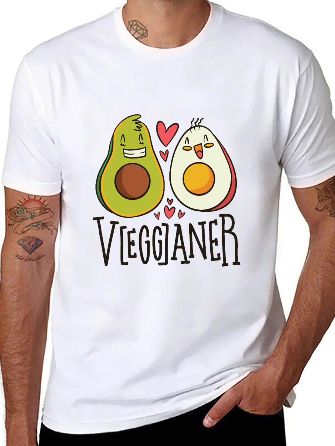 Avocado & Egg Couple Graphic Tee