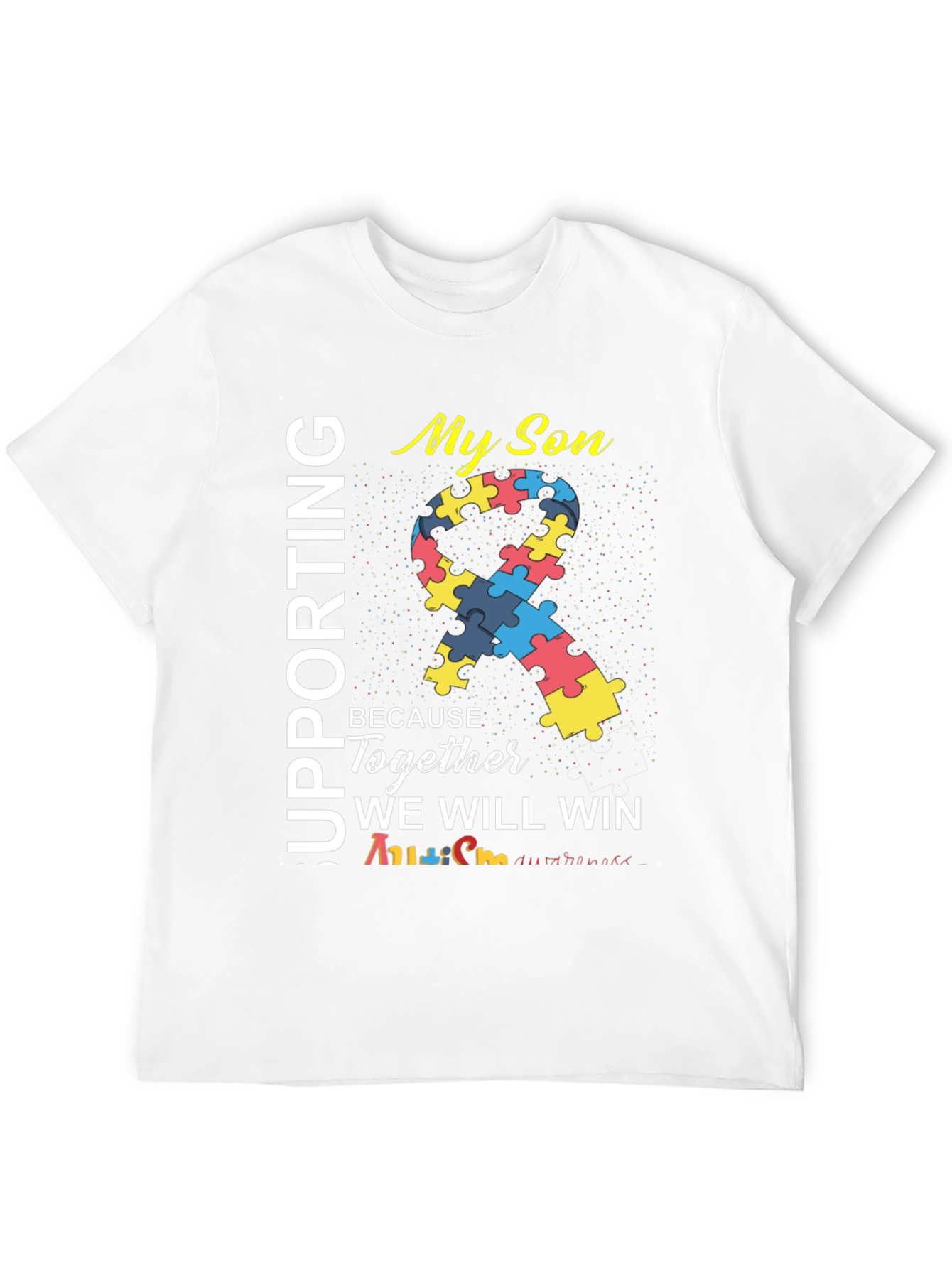 Supporting My Son Autism Awareness T-Shirt
